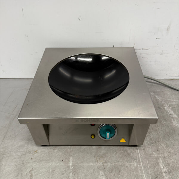 RVS Bohner Inductie Wok Wokplaat met wokpan 5 kW 400V Horeca