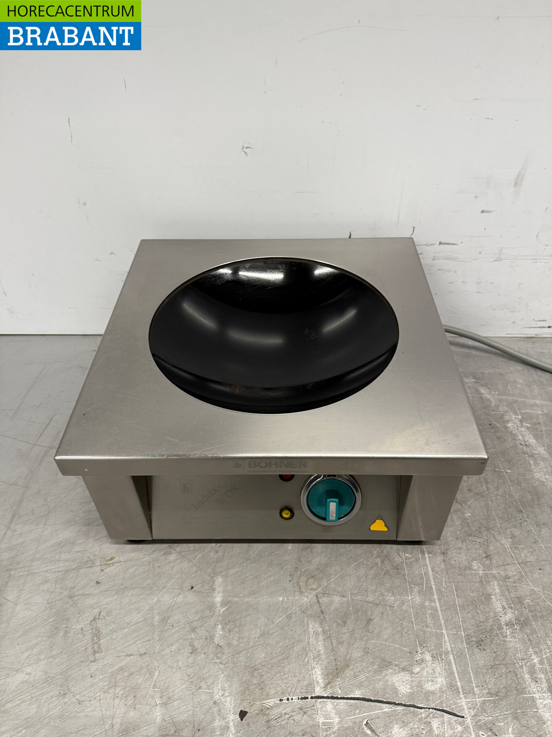 RVS Bohner Inductie Wok Wokplaat met wokpan 5 kW 400V Horeca