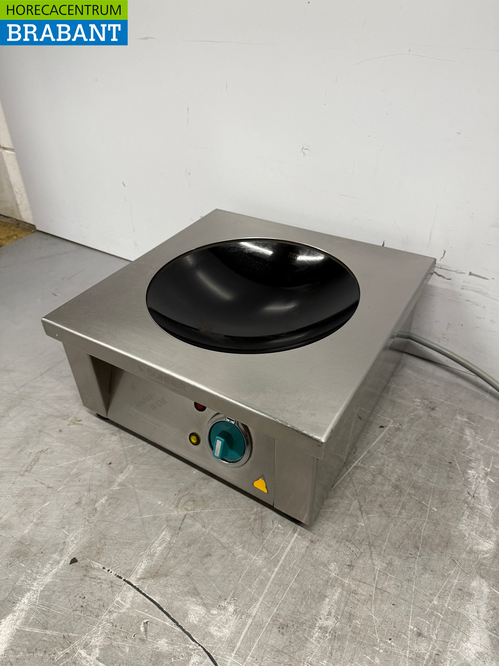 RVS Bohner Inductie Wok Wokplaat met wokpan 5 kW 400V Horeca - Afbeelding 2