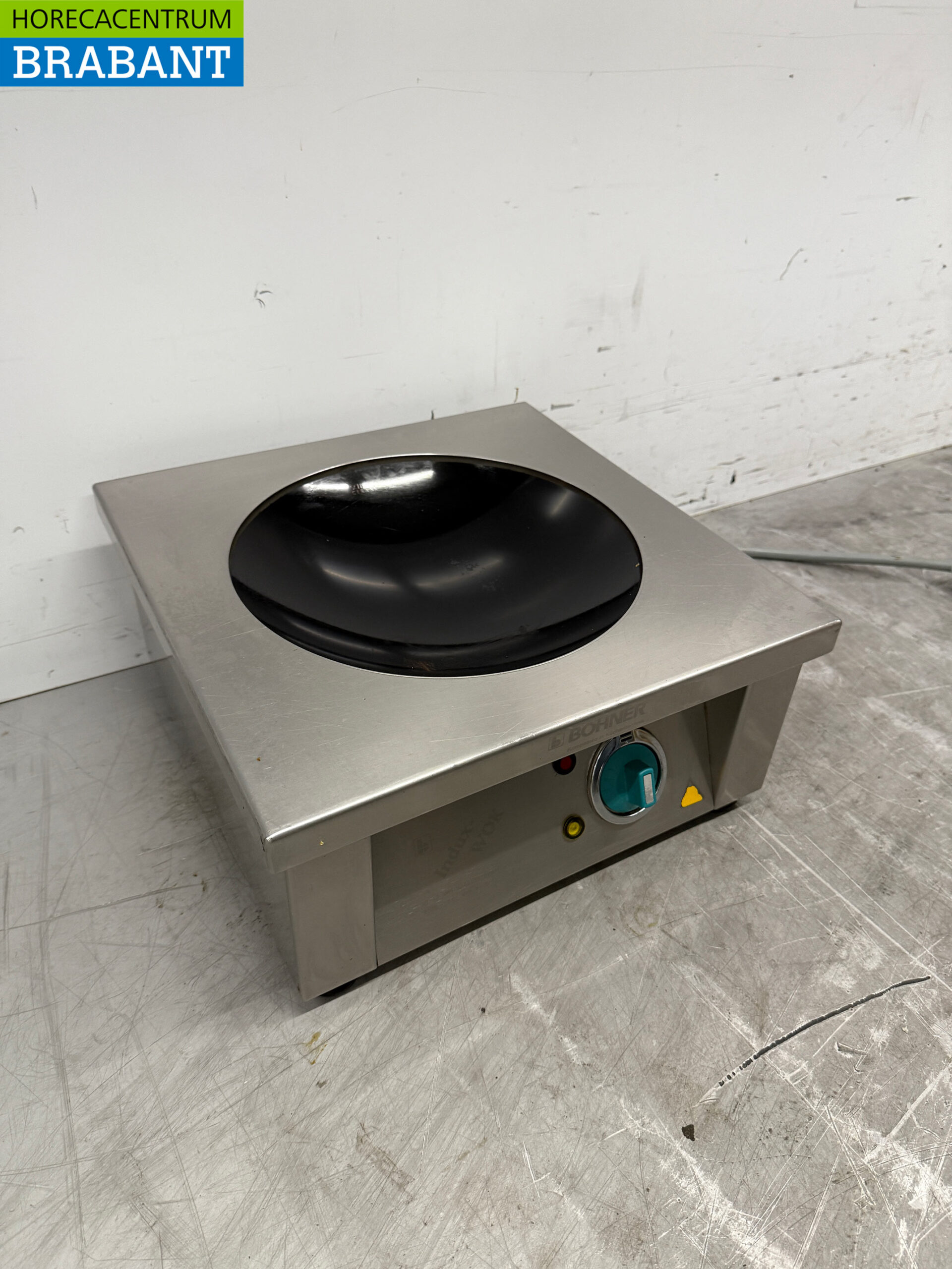 RVS Bohner Inductie Wok Wokplaat met wokpan 5 kW 400V Horeca - Afbeelding 3