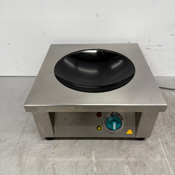 RVS Bohner Inductie Wok Wokplaat met wokpan 5 kW 400V Horeca