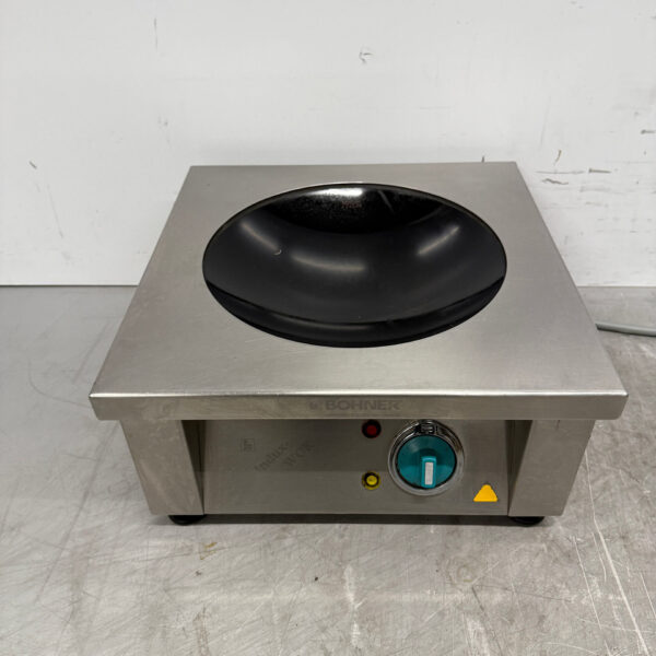 RVS Bohner Inductie Wok Wokplaat met wokpan 5 kW 400V Horeca