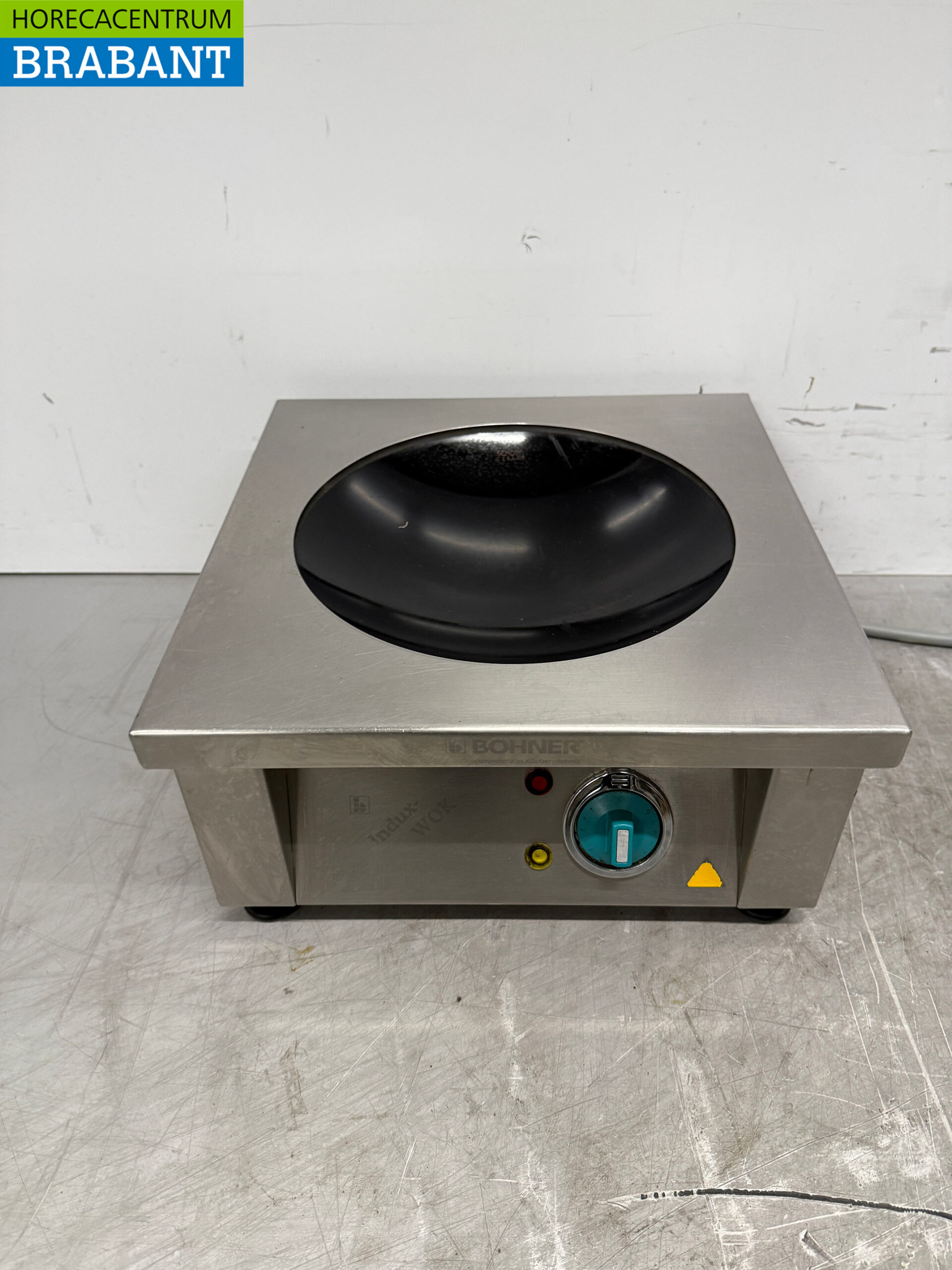 RVS Bohner Inductie Wok Wokplaat met wokpan 5 kW 400V Horeca
