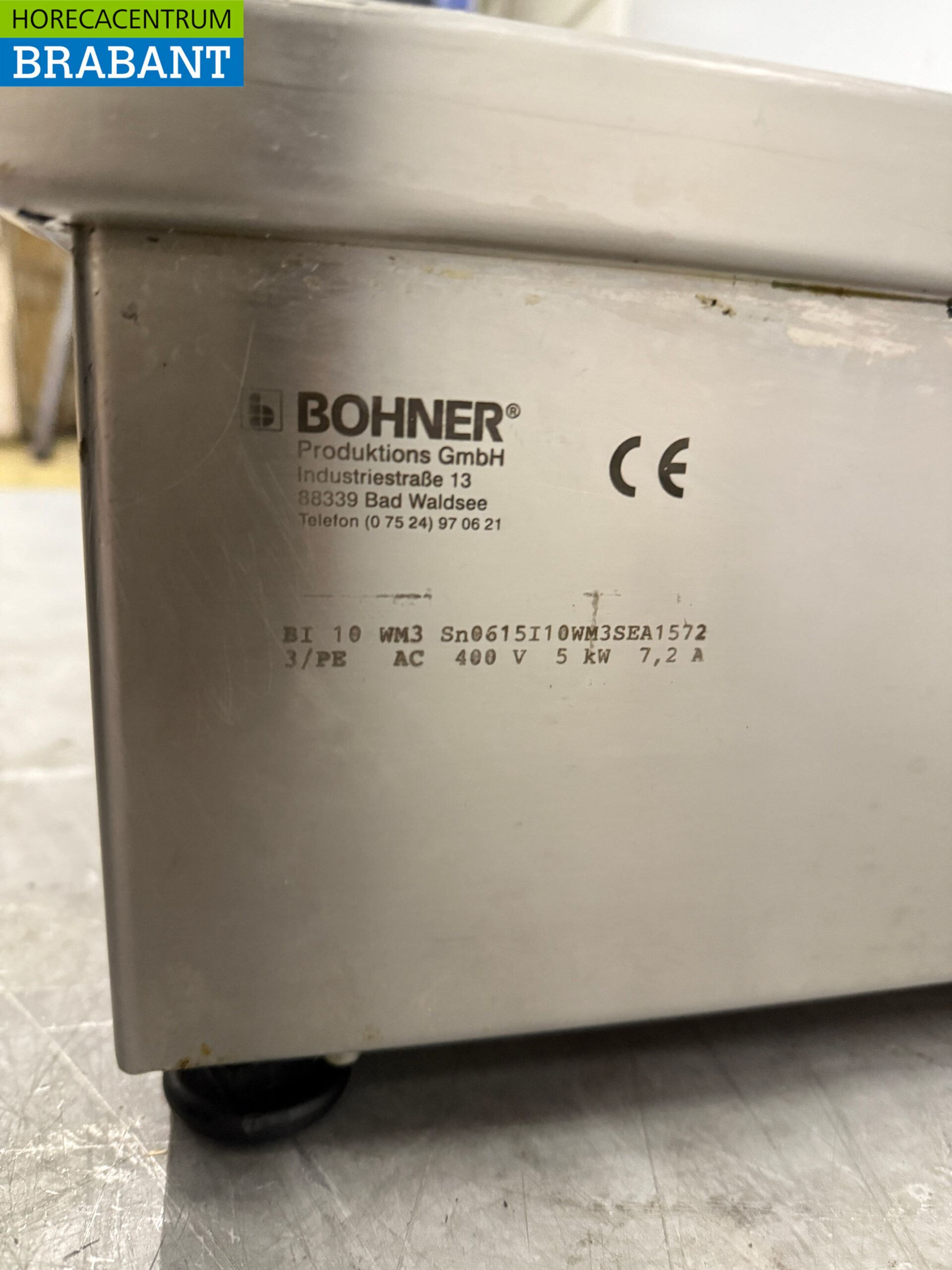 RVS Bohner Inductie Wok Wokplaat met wokpan 5 kW 400V Horeca - Afbeelding 5