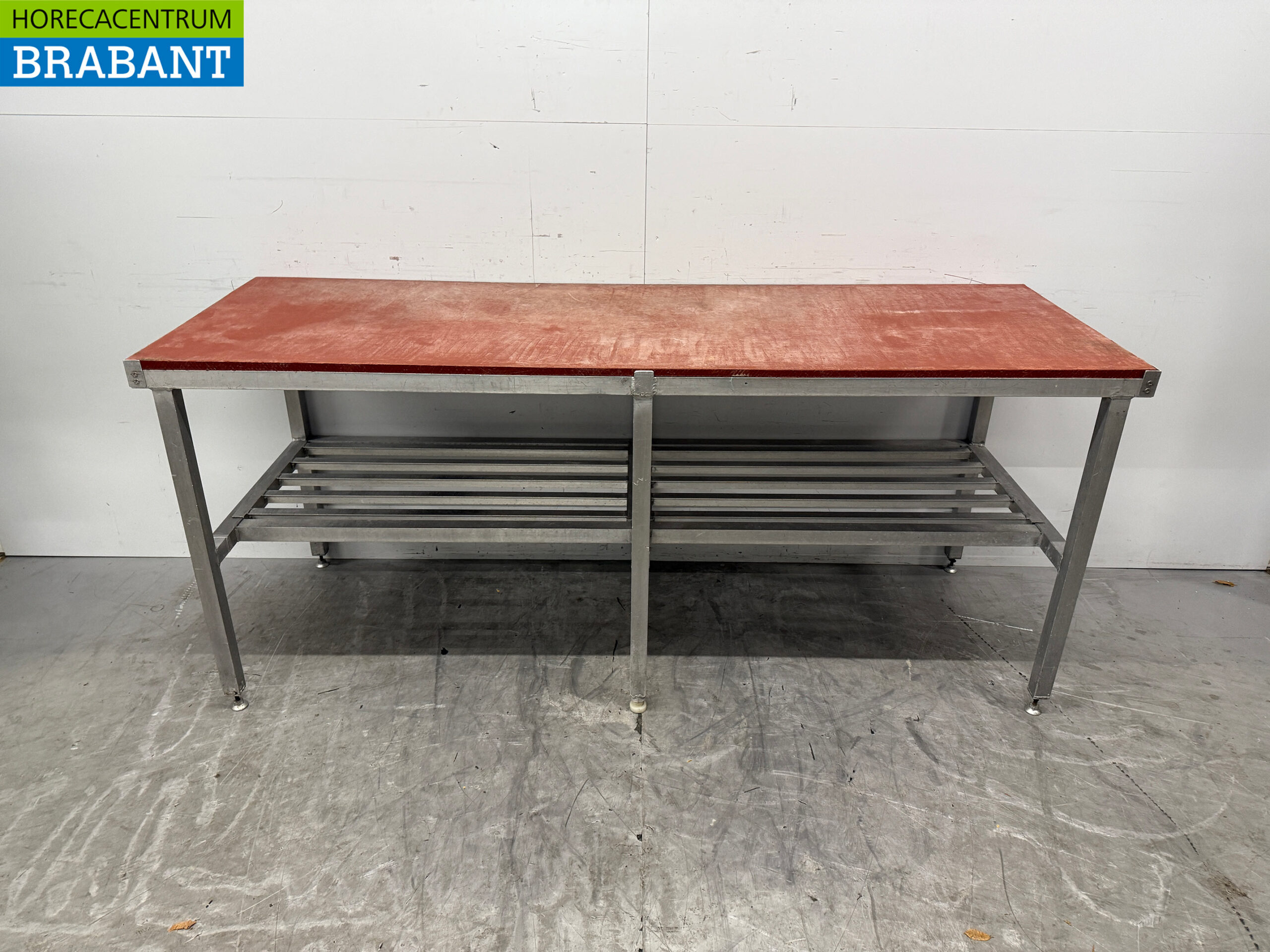 Aluminium Snijtafel 211 x 70 x 90 cm Horeca Slagerij