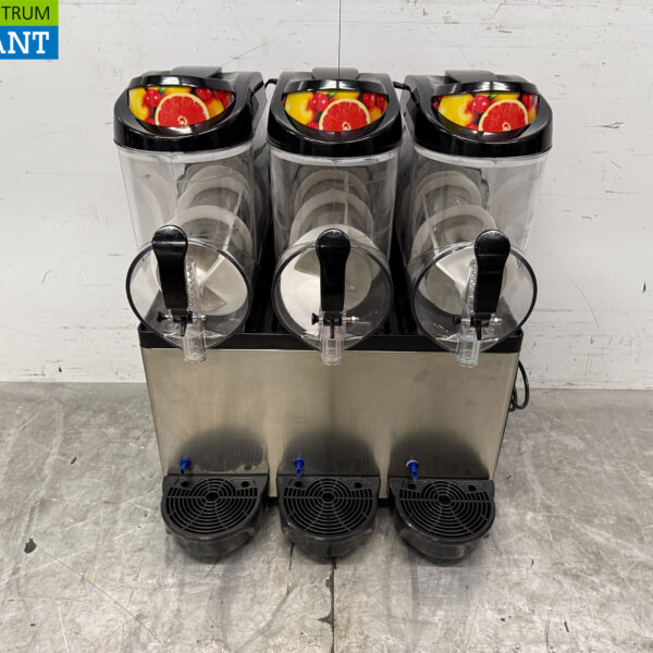 RVS Slushmachine Granita Machine 3 x 12 liter 230V Horeca