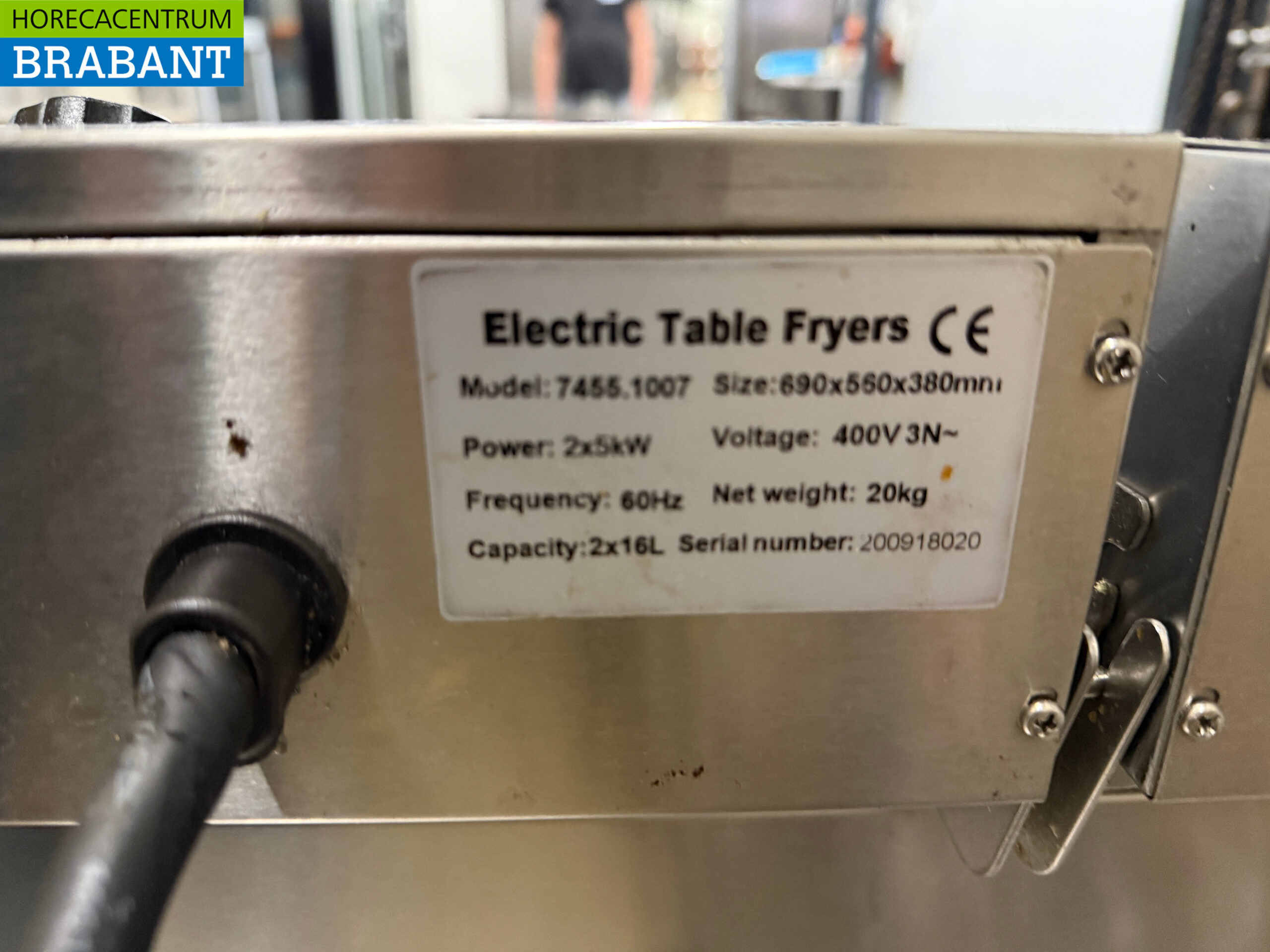 RVS Combisteel Dubbele Friteuse 2 x 16 liter 2 x 400V Horeca - Afbeelding 5