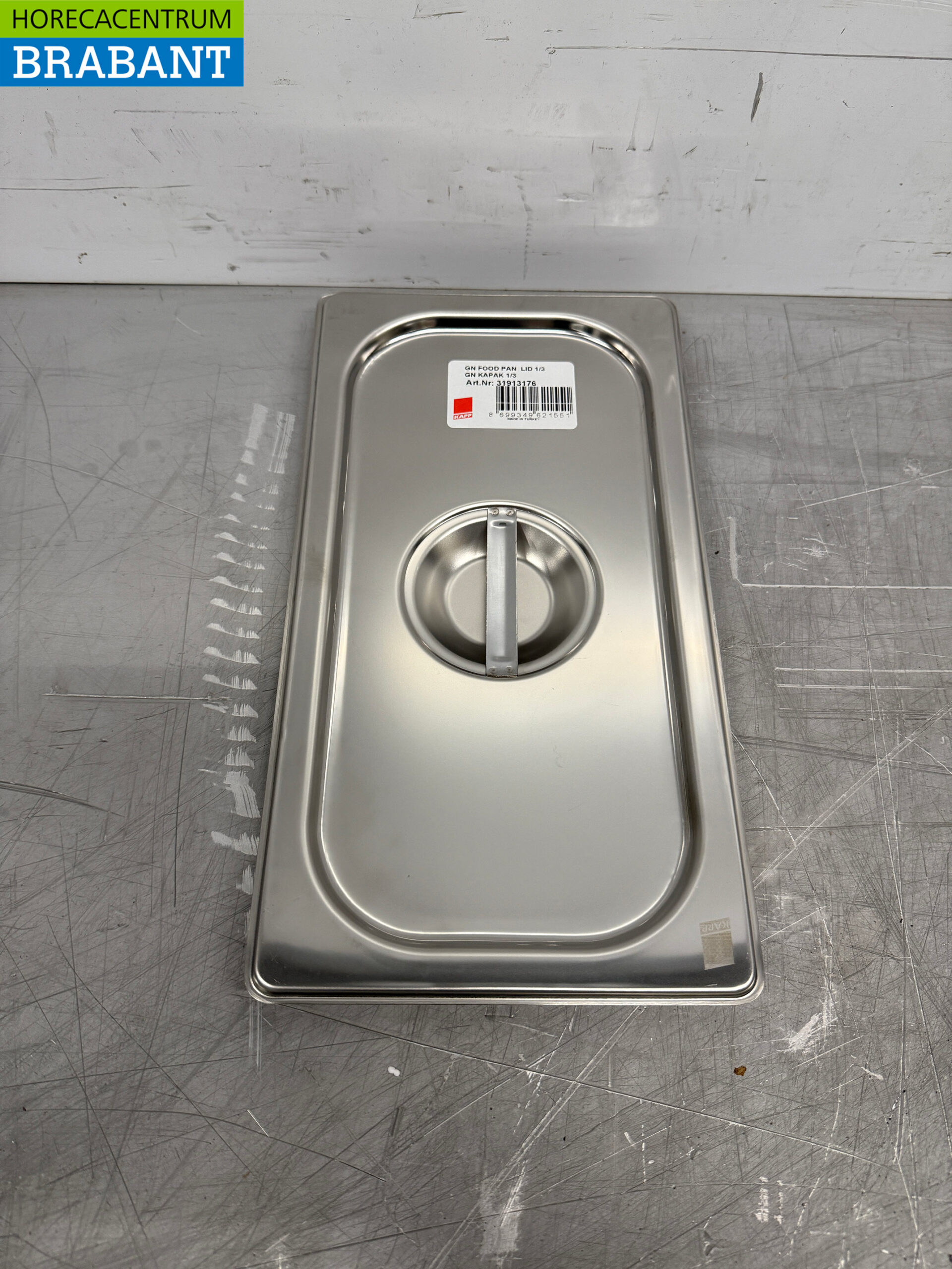 RVS KAPP Gastronorm Deksel GN Deksel 1/3 Horeca