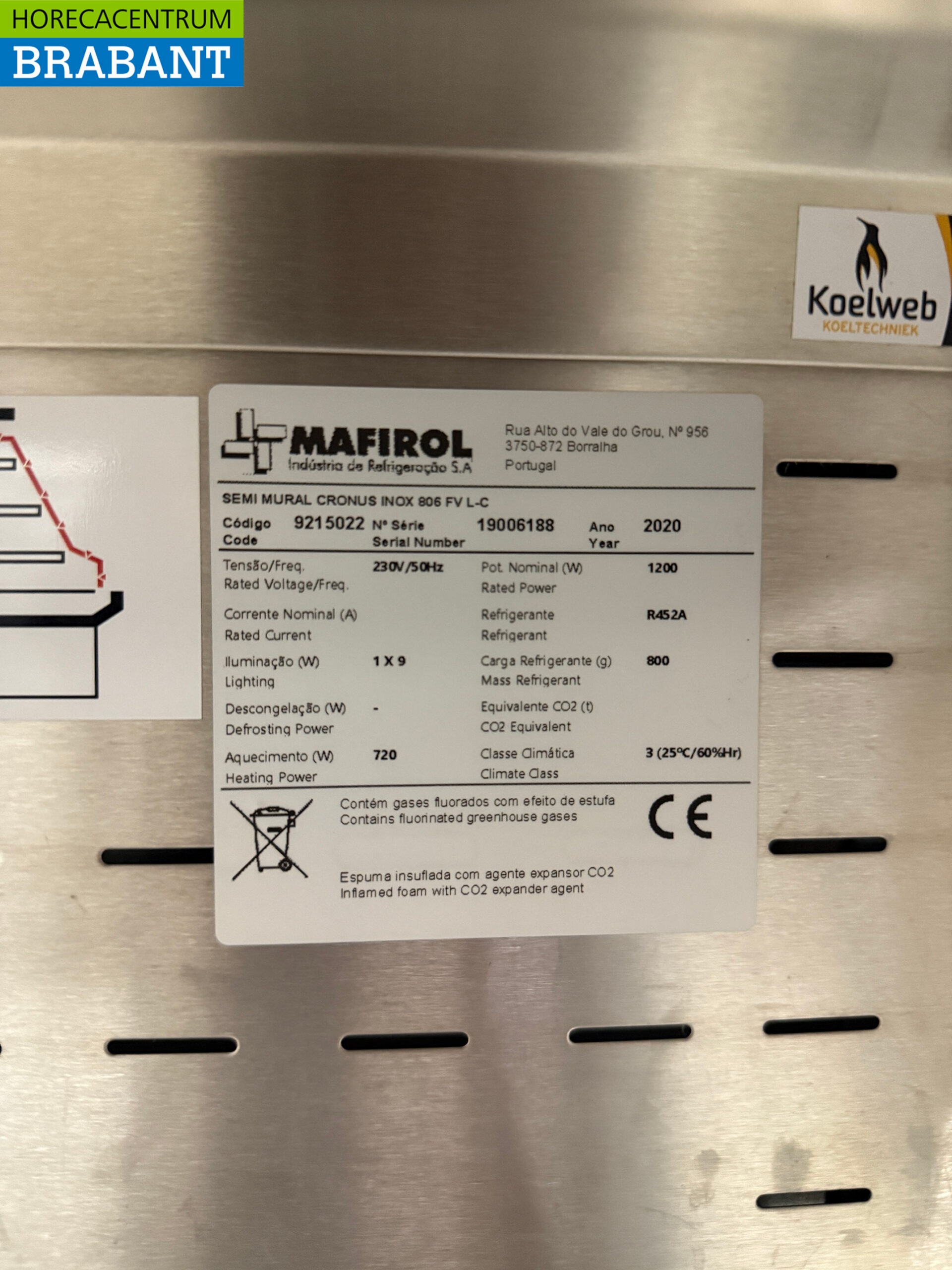 Mafirol Wandkoeling 87 cm 230V Horeca - Afbeelding 5