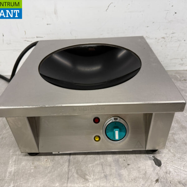 RVS Bohner Inductie Wok Wokplaat met wokpan 5 kW 400V Horeca