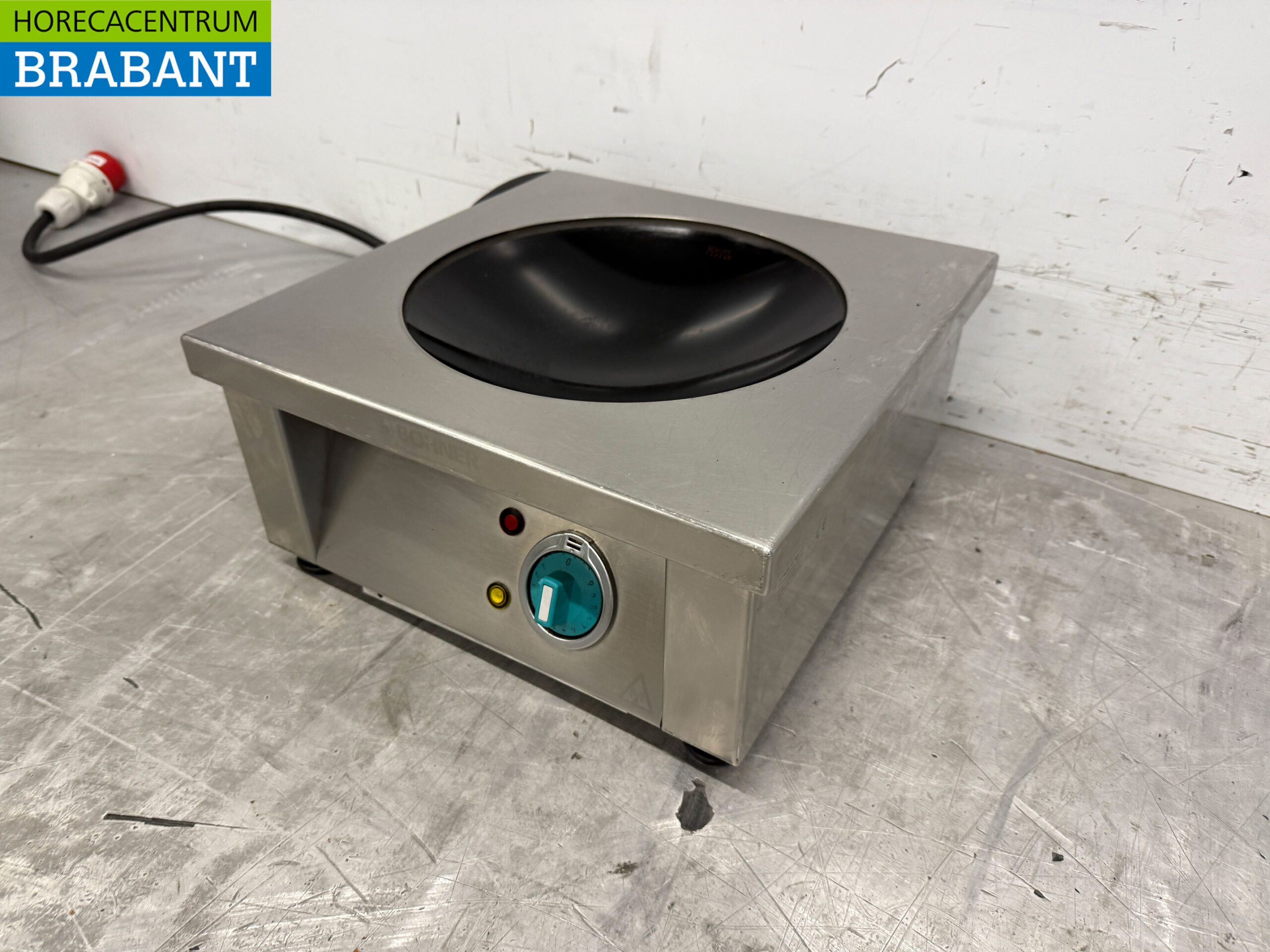 RVS Bohner Inductie Wok Wokplaat met wokpan 5 kW 400V Horeca - Afbeelding 3