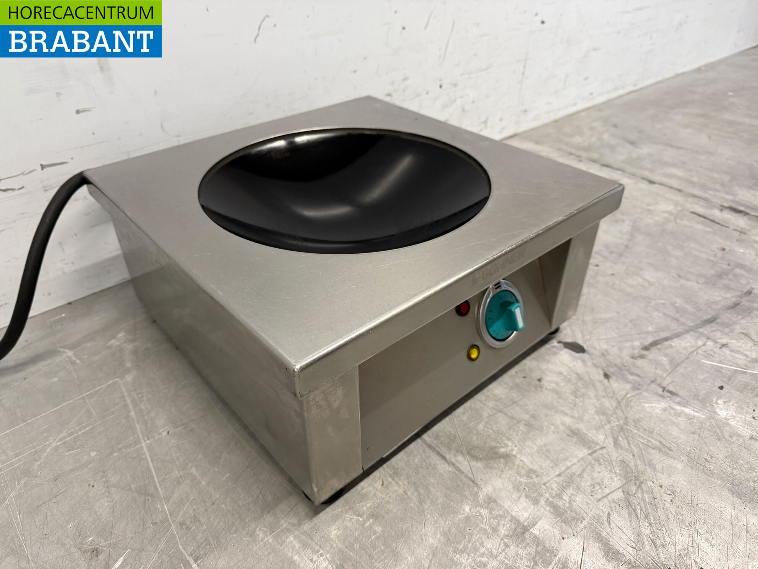 RVS Bohner Inductie Wok Wokplaat met wokpan 5 kW 400V Horeca - Afbeelding 4