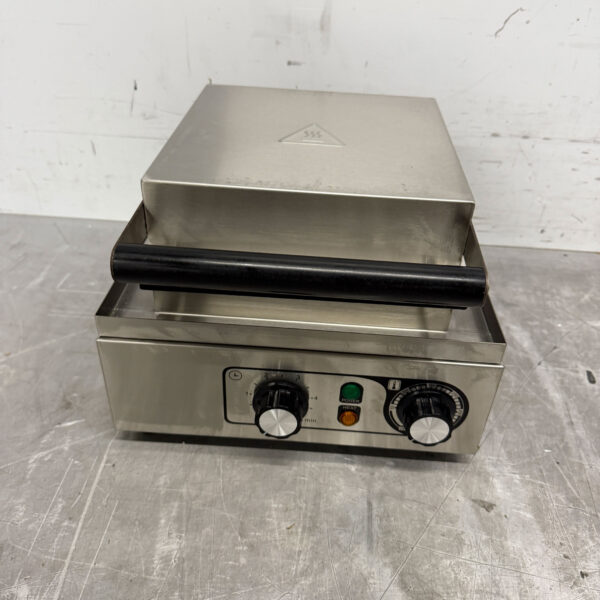 RVS Wafelijzer hartjes met timer 230V Horeca
