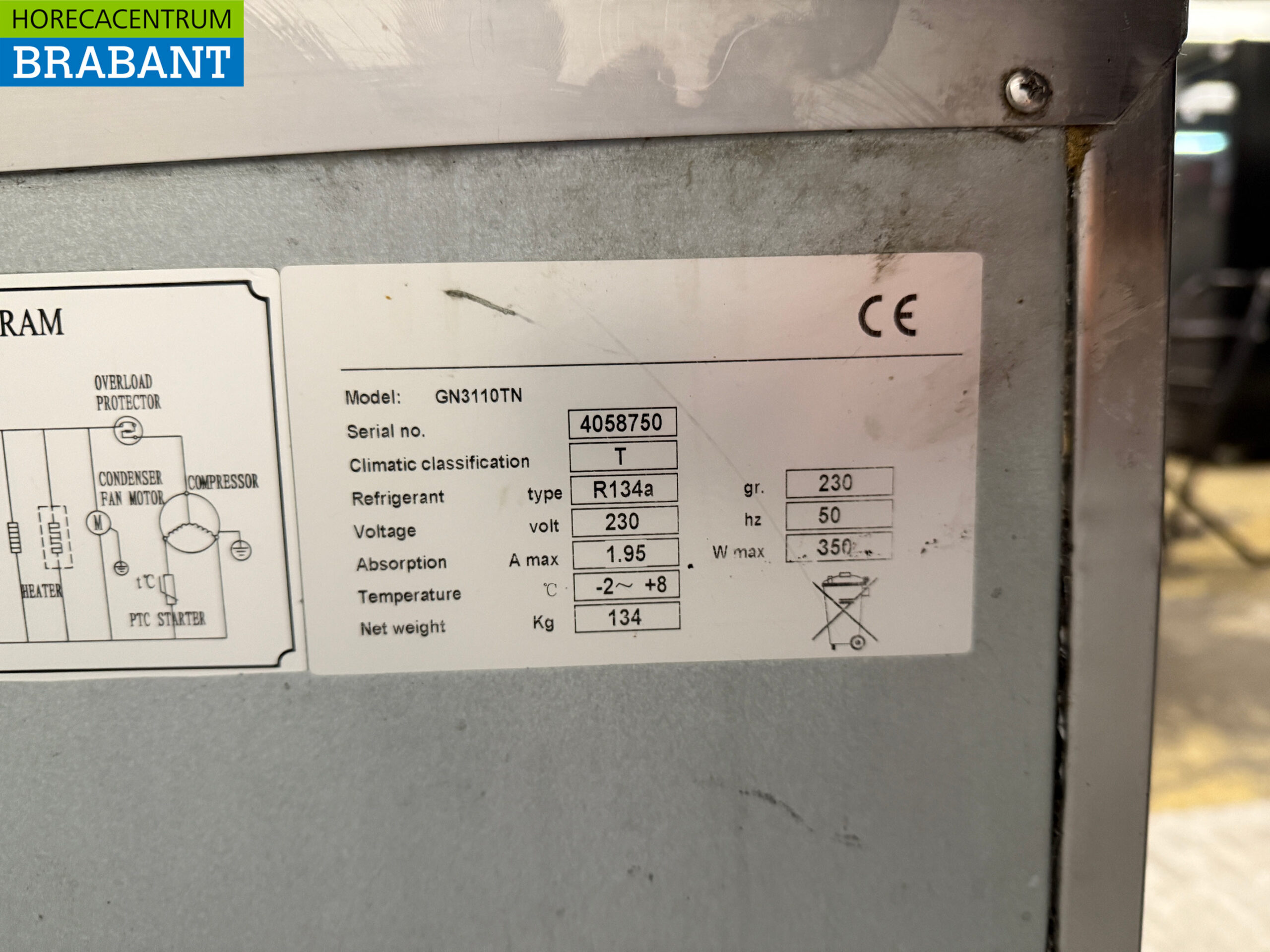 RVS Maxxfrost Koelwerkbank 1 deur en 4 laden 179,5 cm 230V Horeca - Afbeelding 5