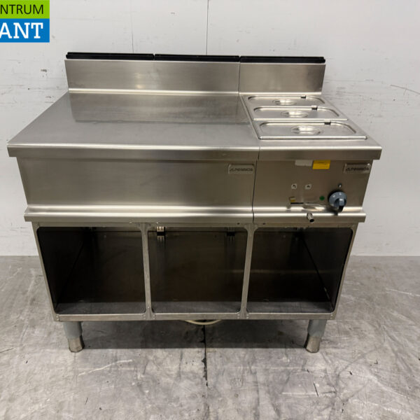 RVS Alpeninox Blind unit met Bain Marie 1/1 GN 230V 105 cm Horeca
