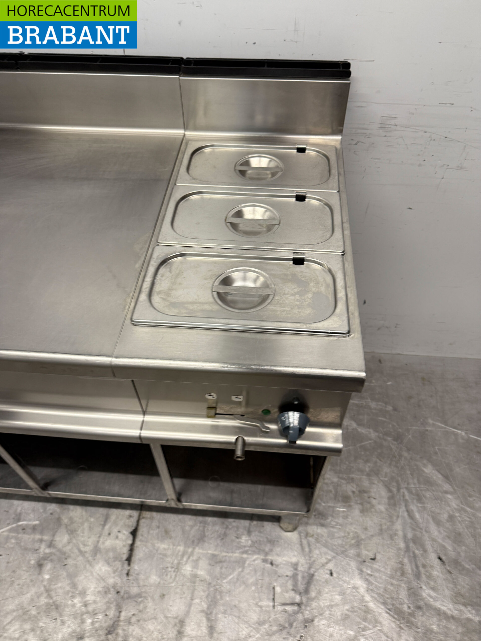 RVS Alpeninox Blind unit met Bain Marie 1/1 GN 230V 105 cm Horeca - Afbeelding 4