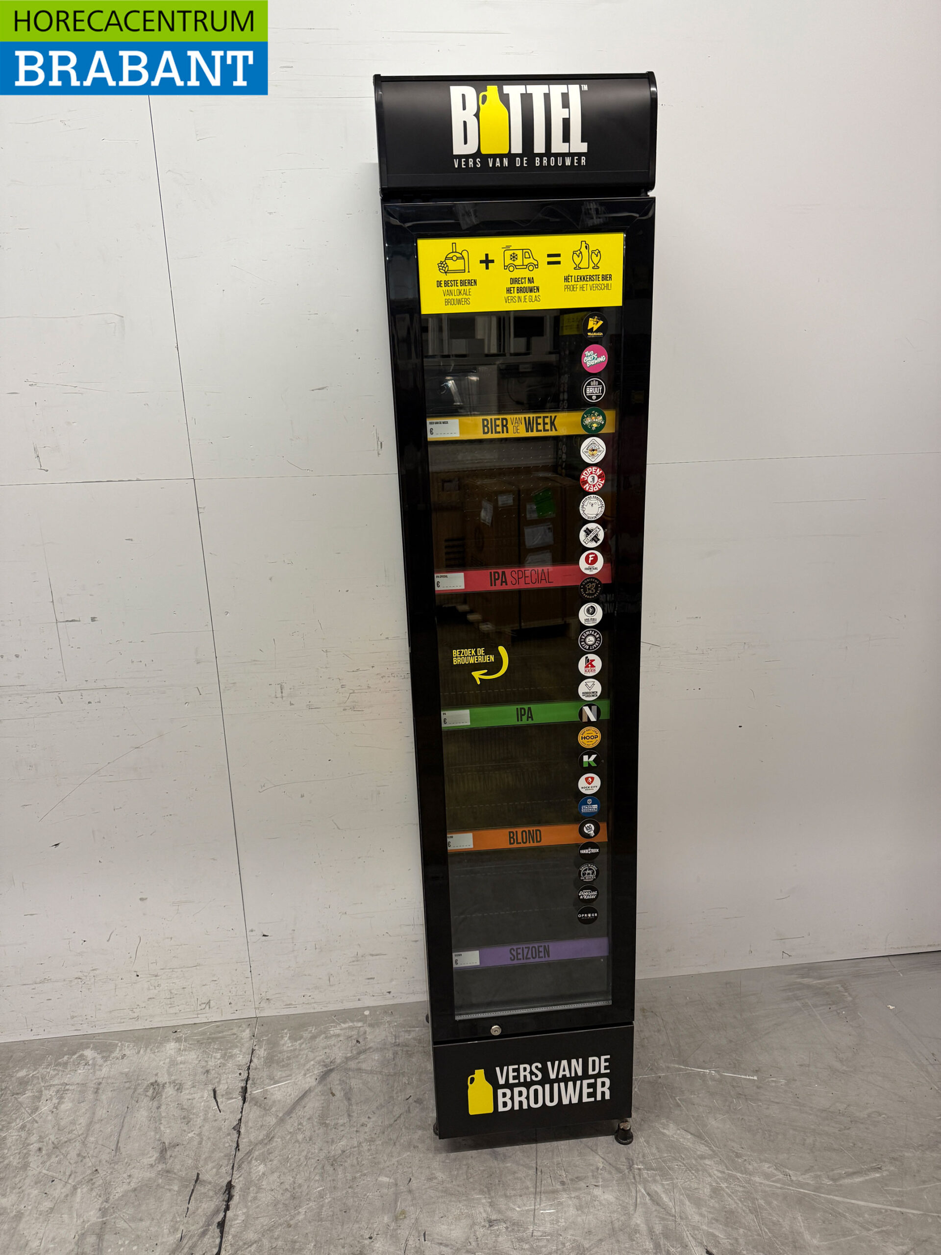 Gastro-Cool Glasdeurkoeling Koelkast Drankkoelkast Glazen deur 155 liter 230V Horeca