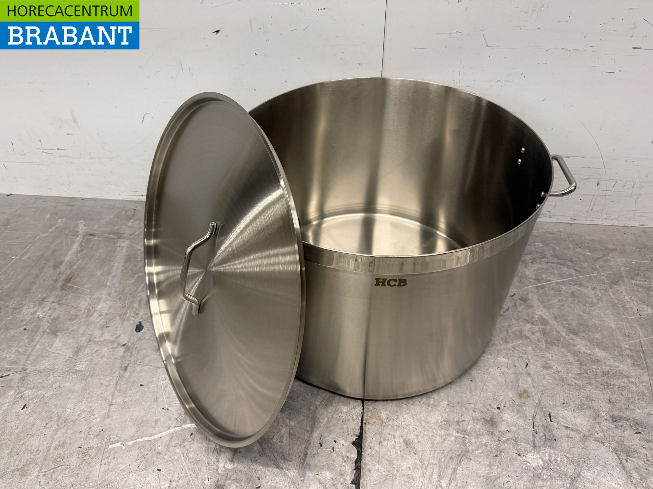 RVS Soeppan Kookpan Pan Inductie 60 x 40 cm 113 liter Horeca - Afbeelding 3