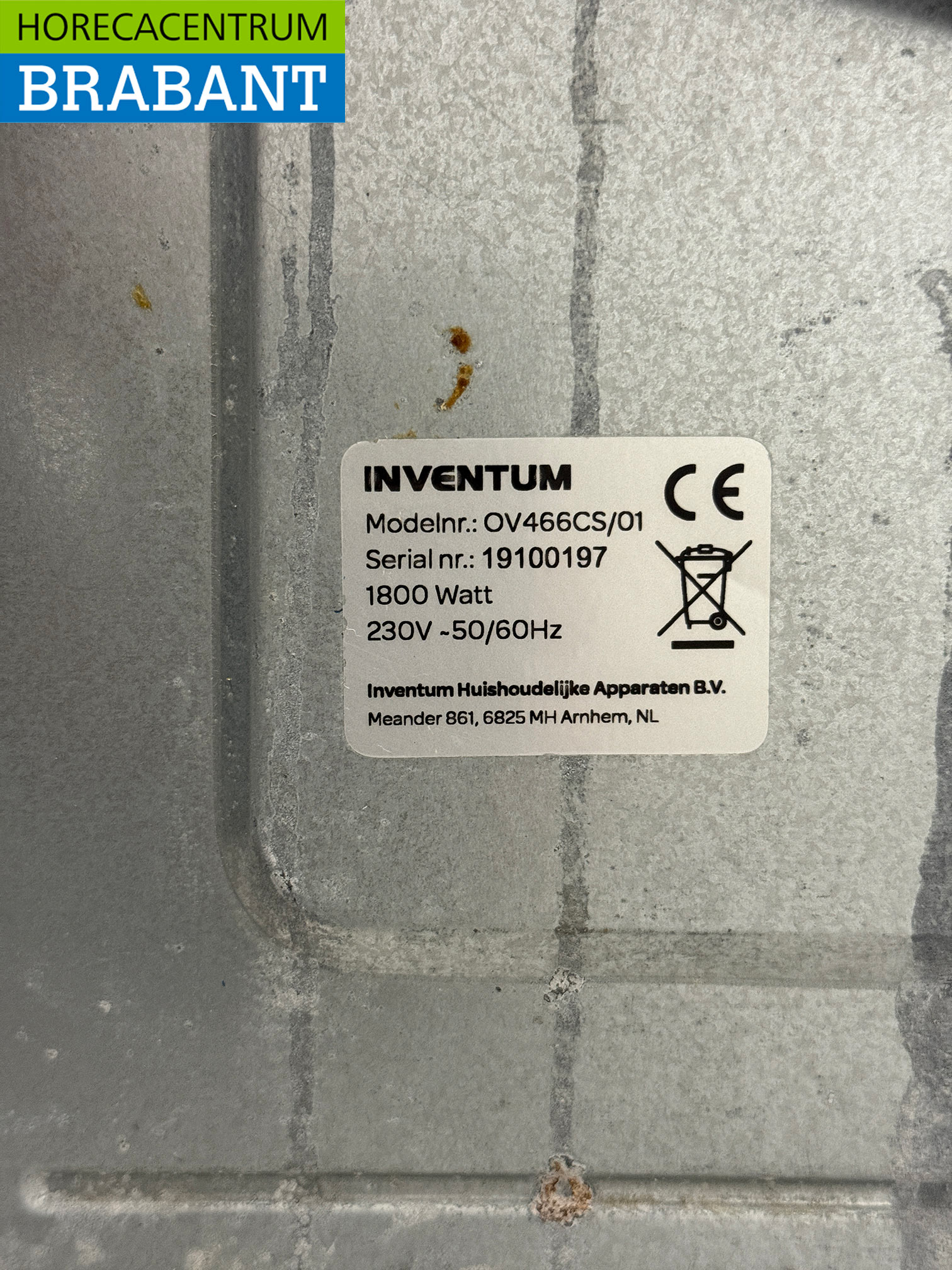 Inventum Heteluchtoven 46 liter 230V Horeca - Afbeelding 5