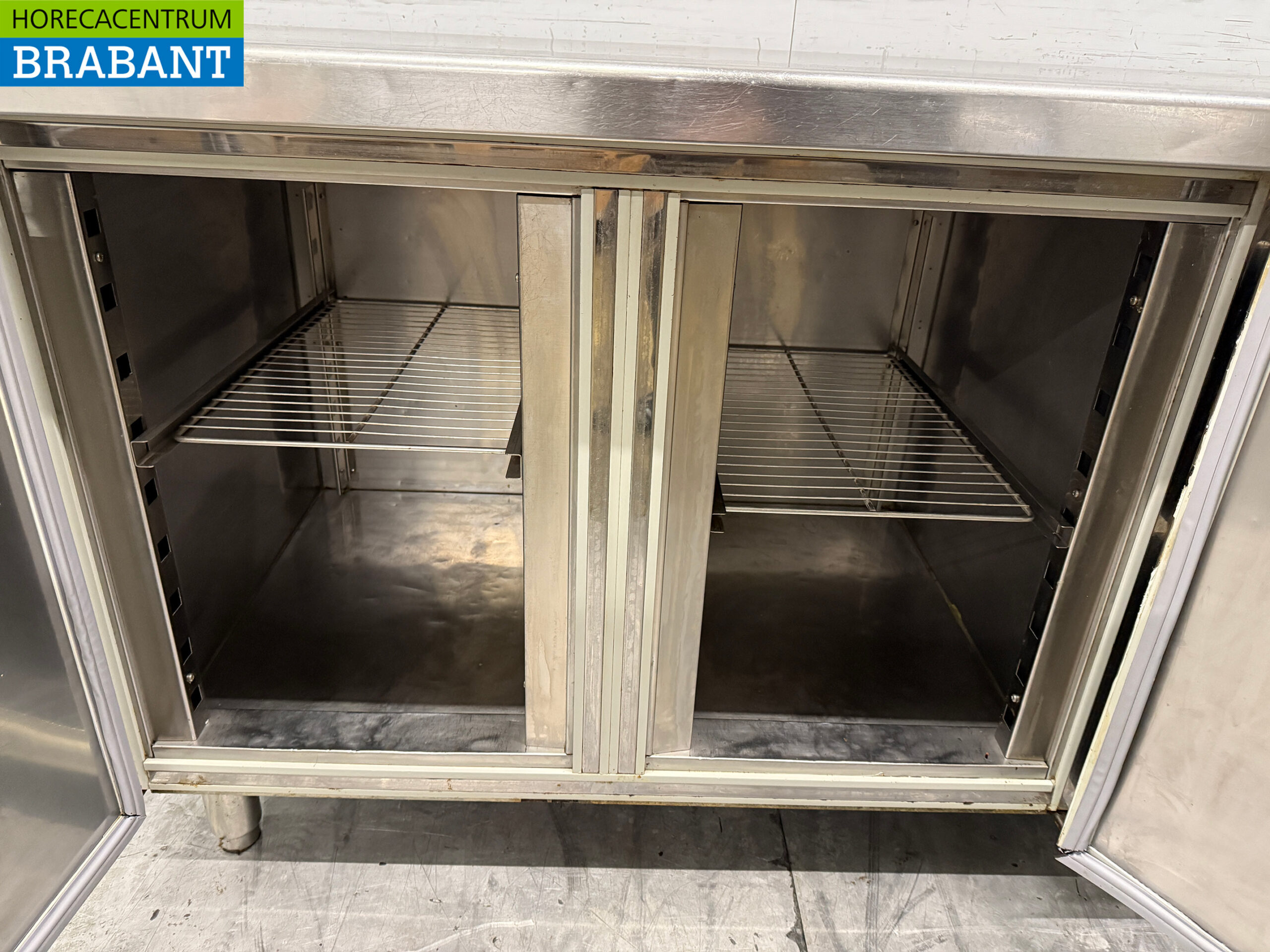 RVS Mercatus Koelwerkbank 2 deuren en 1 lade 147 cm 230V Horeca - Afbeelding 4