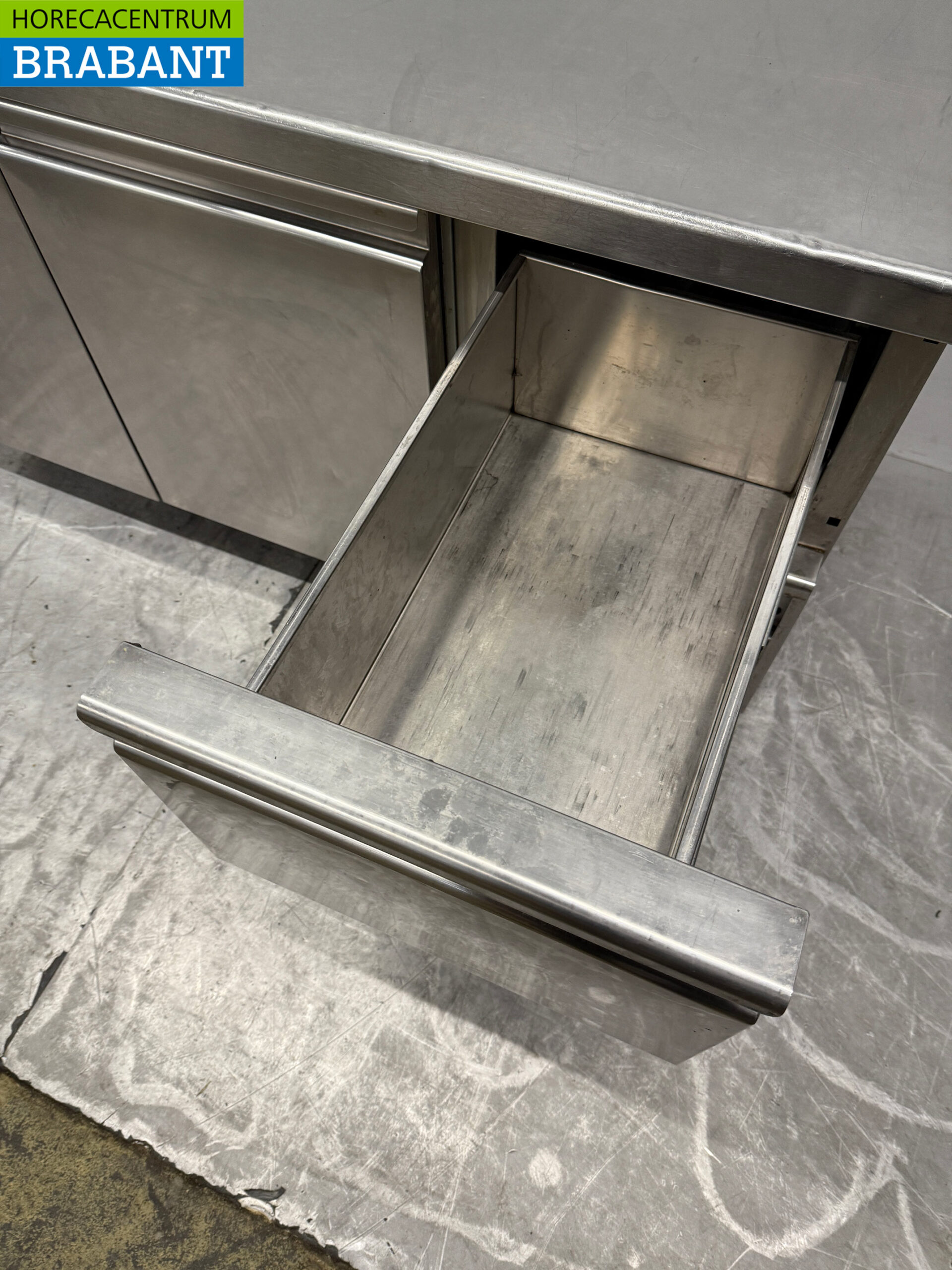 RVS Mercatus Koelwerkbank 2 deuren en 1 lade 147 cm 230V Horeca - Afbeelding 5