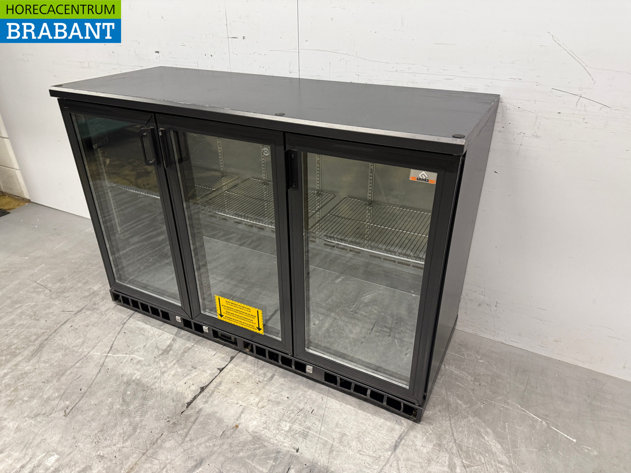 Gamko Barkoeling 3 Glazen Klapdeuren 135 cm 230V Horeca - Afbeelding 2
