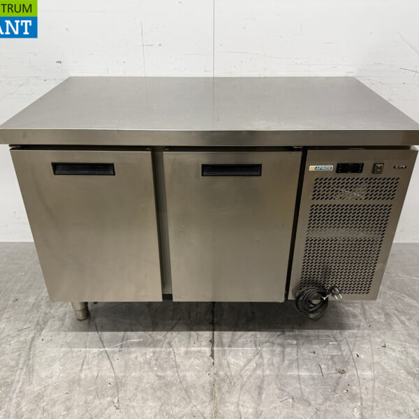 RVS Afinox Koelwerkbank 2 deuren 126 cm 230V Horeca