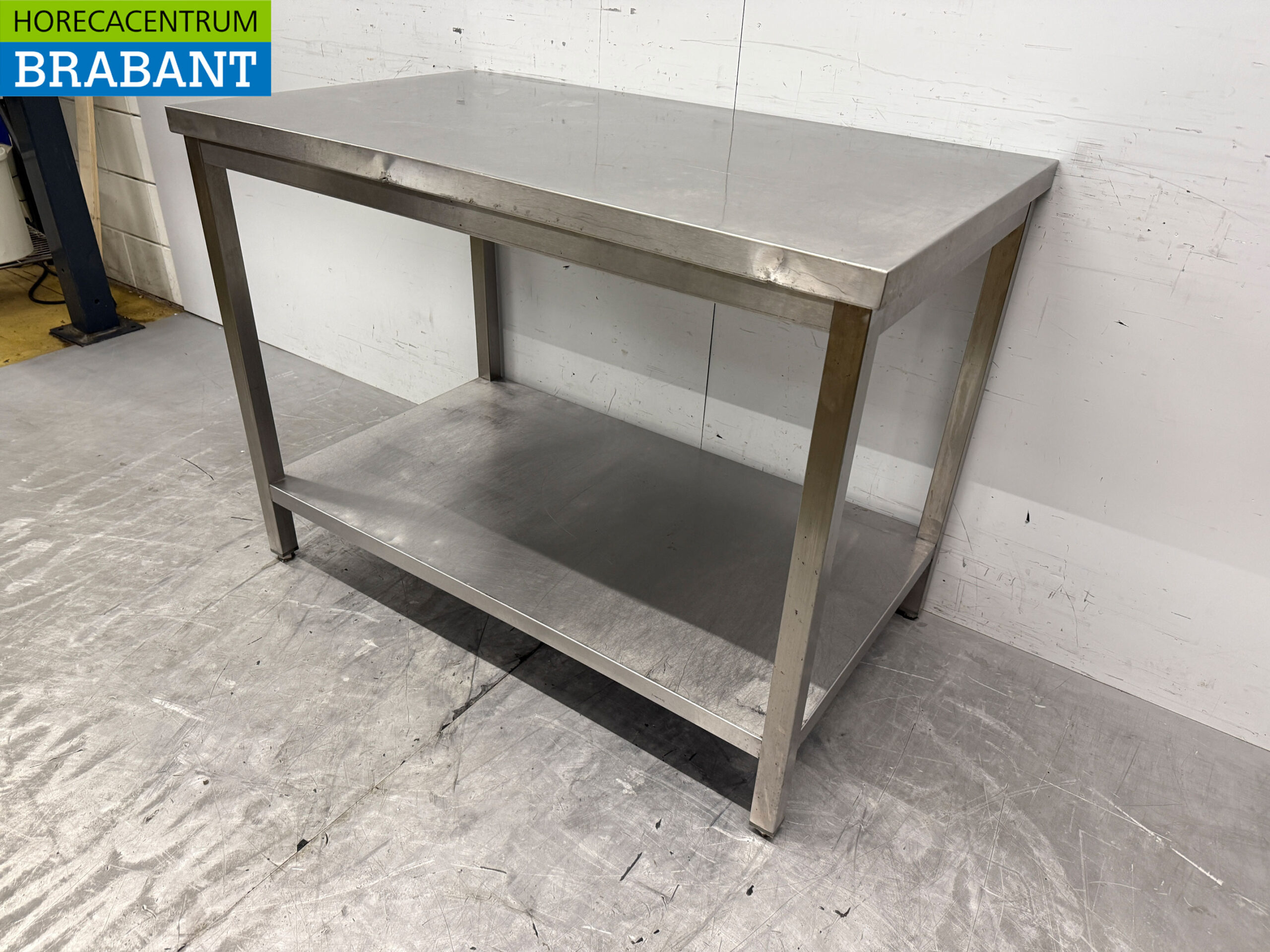 RVS Werktafel met onderschap 120 x 70 x 89 cm Horeca - Afbeelding 3
