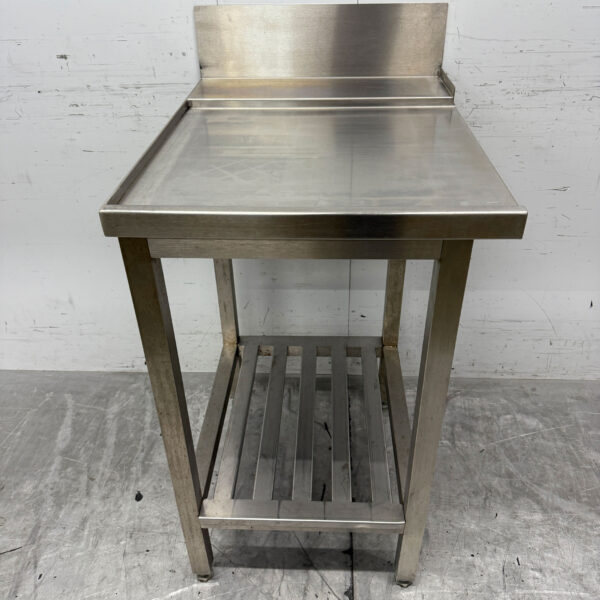 RVS Afvoertafel tbv doorschuifvaatwasser 56 cm Horeca