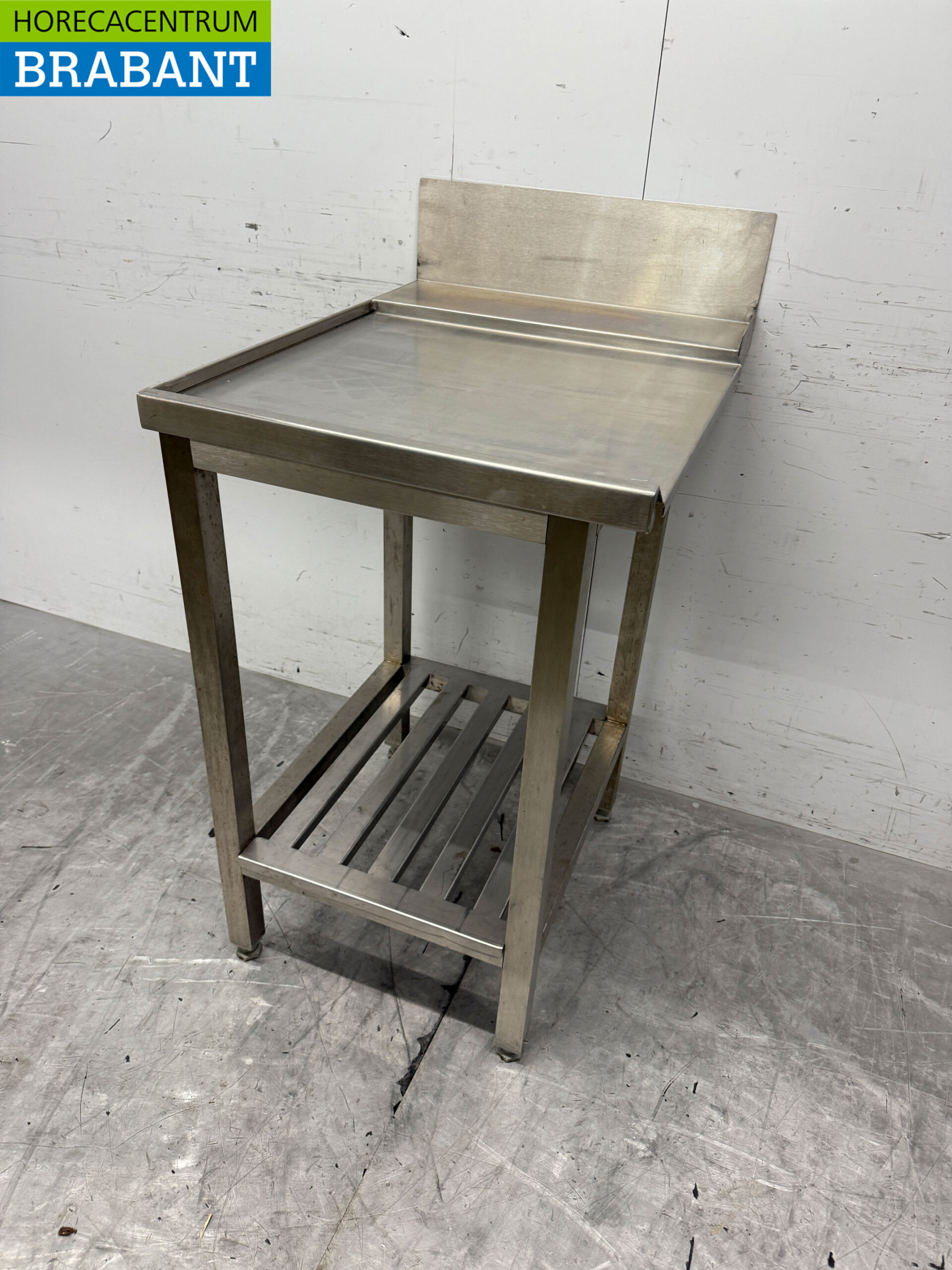 RVS Afvoertafel tbv doorschuifvaatwasser 56 cm Horeca - Afbeelding 3