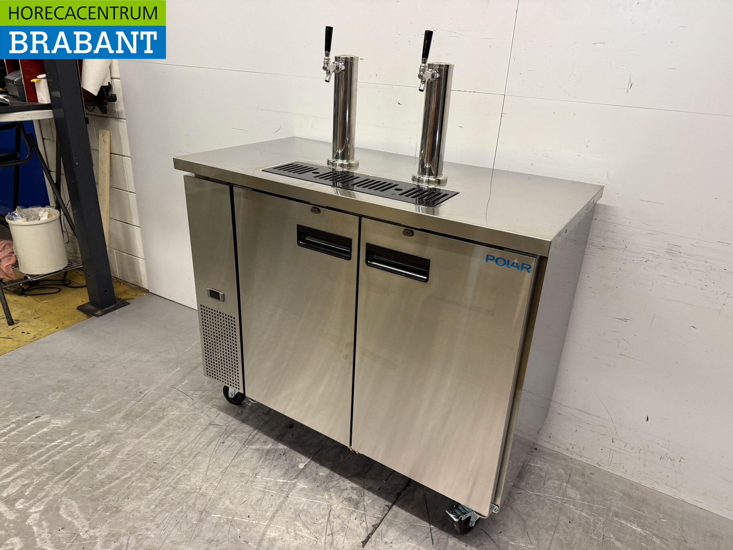 Polar GE633 Verrijdbare bierkoeler fustenkoeler biertap met dubbele tapkraan en toebehoren 230V Horeca - Afbeelding 3