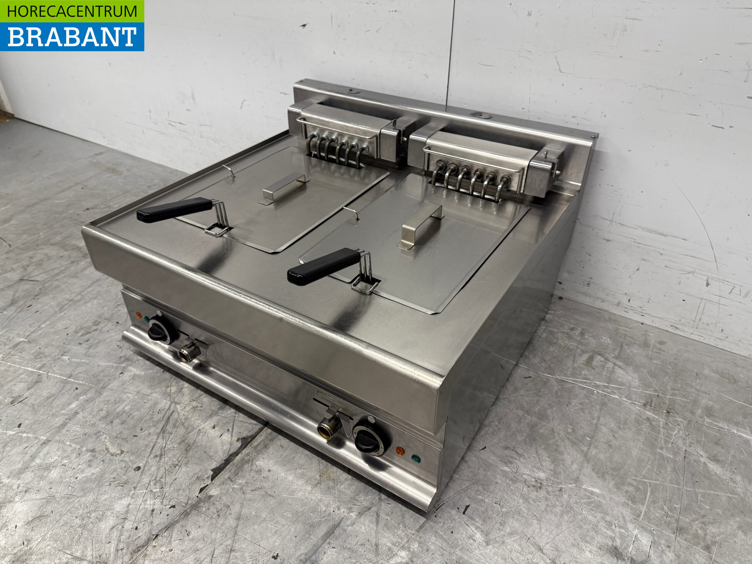 RVS Modular Dubbele Friteuse 2 x 10 liter 400V Horeca - Afbeelding 2