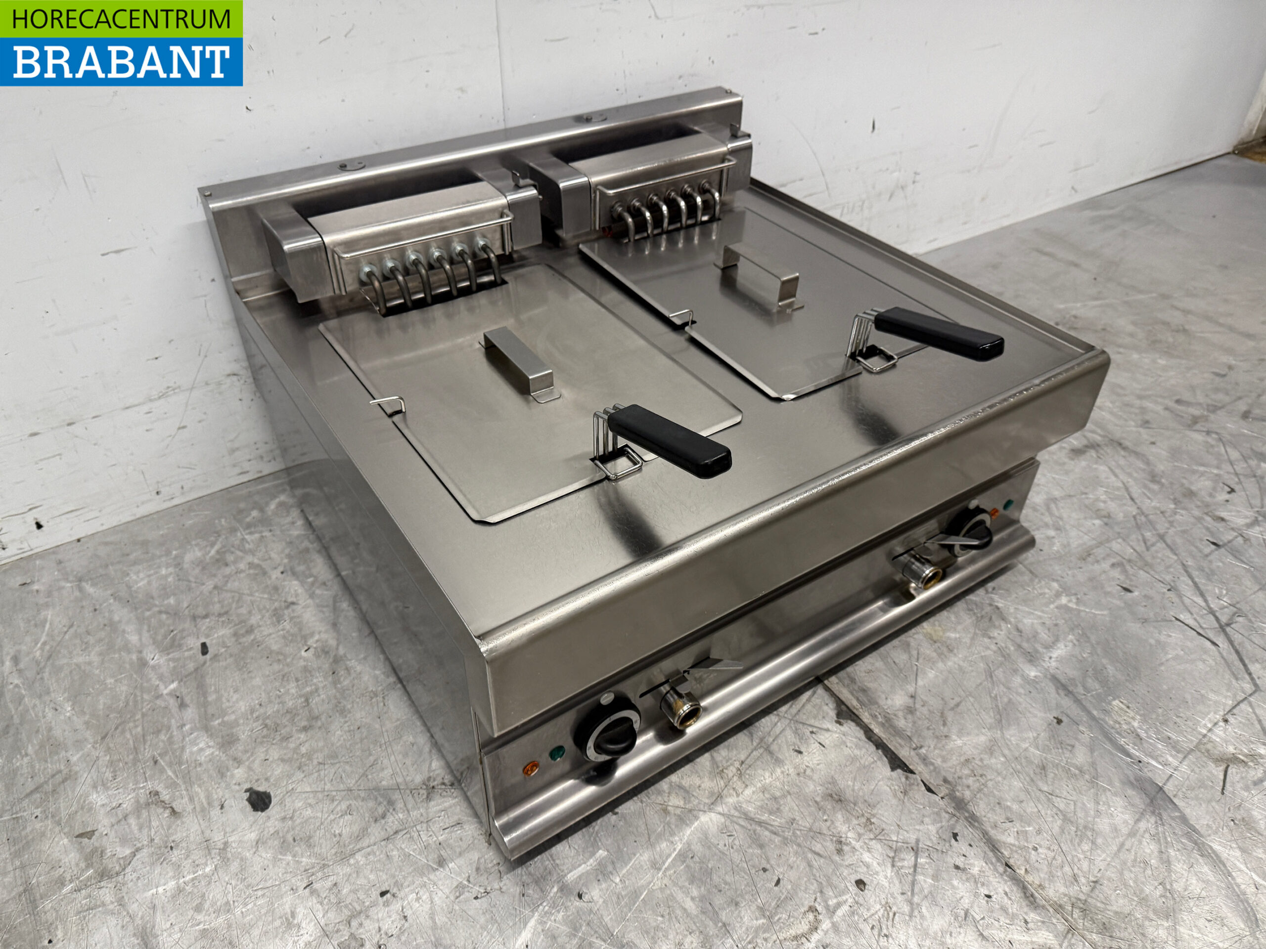 RVS Modular Dubbele Friteuse 2 x 10 liter 400V Horeca - Afbeelding 3