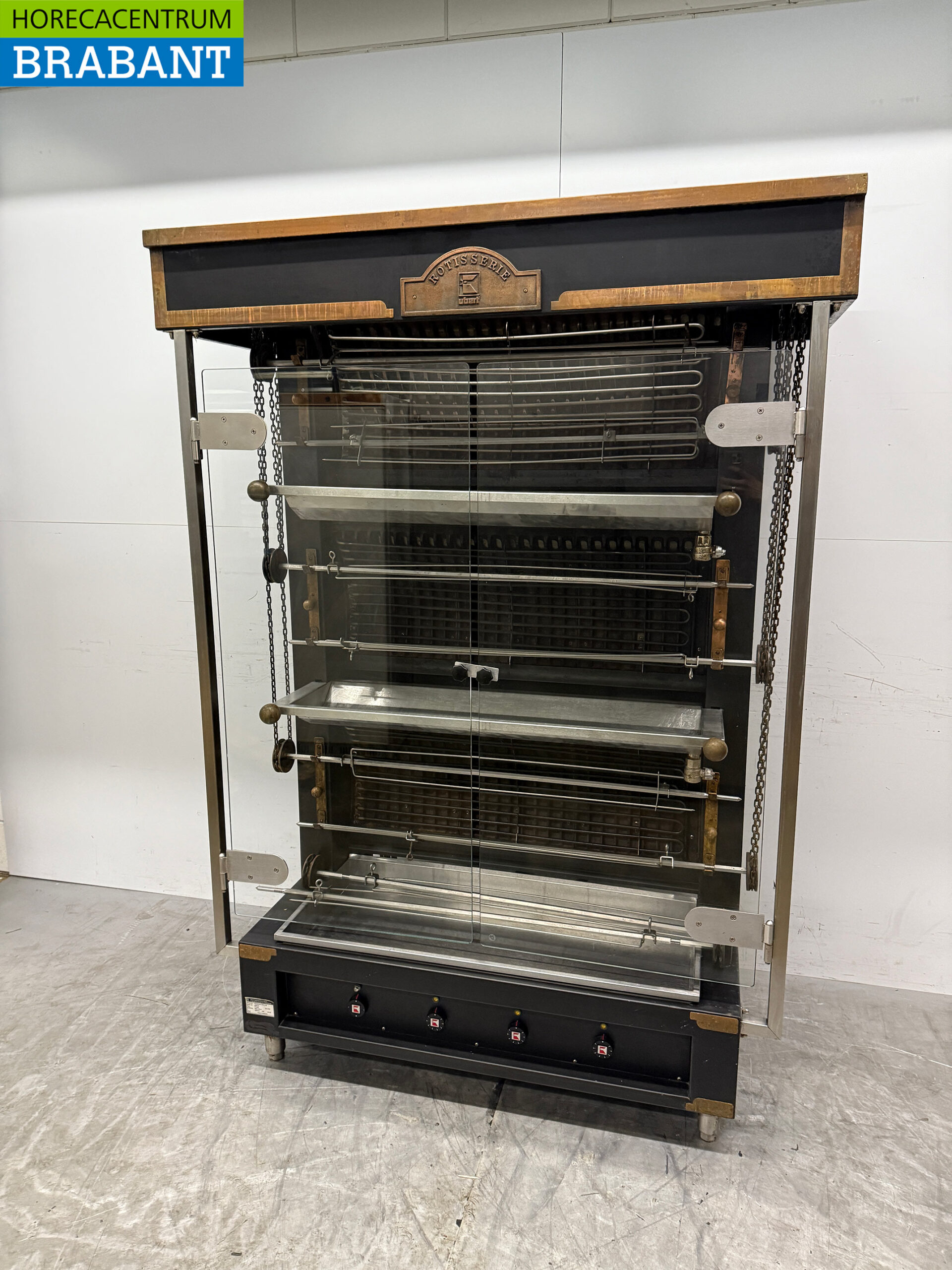 Ubert FF36 E Verticale Kippengrill Grill 6 spiezen 400V Horeca