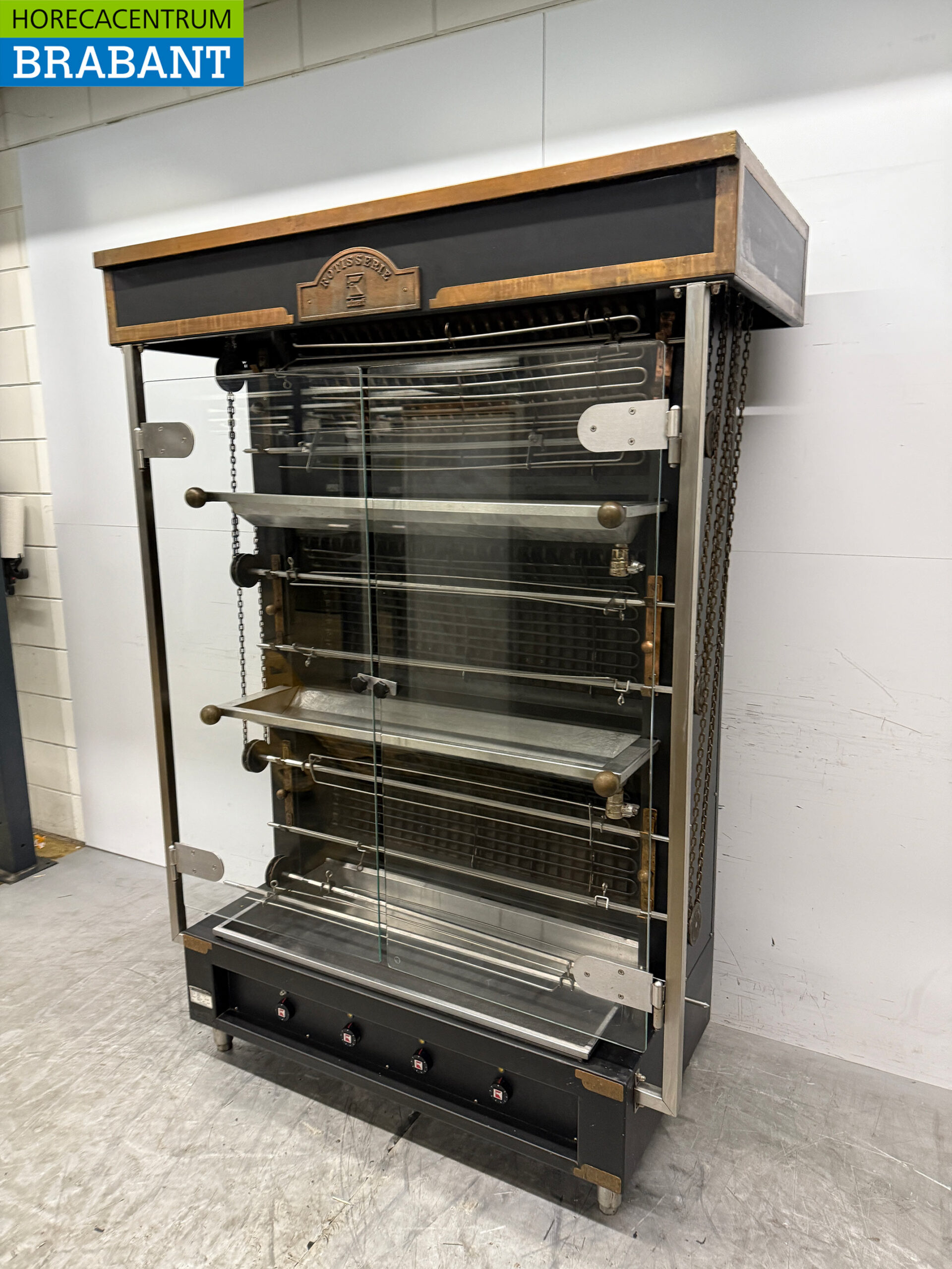 Ubert FF36 E Verticale Kippengrill Grill 6 spiezen 400V Horeca - Afbeelding 2