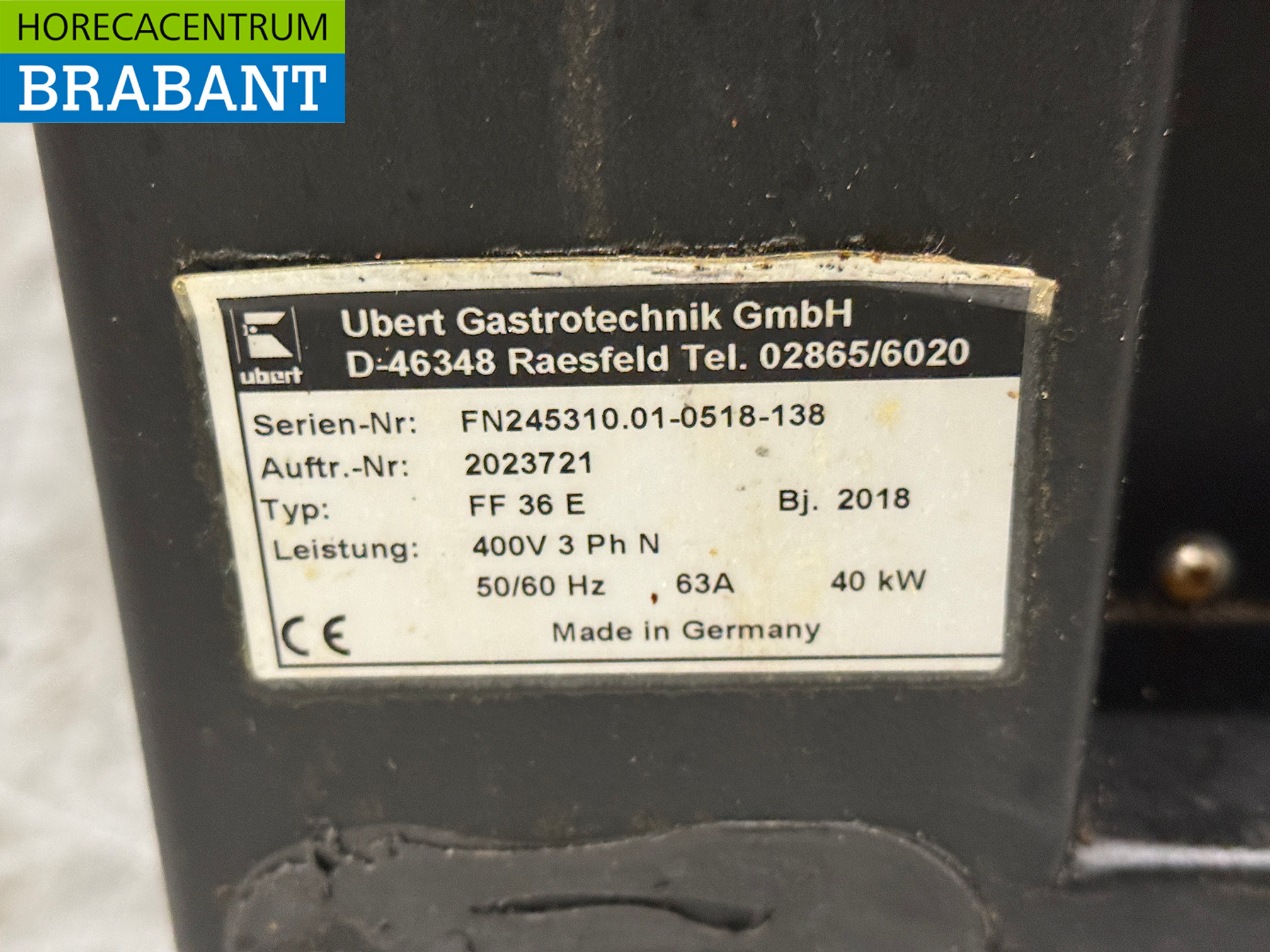 Ubert FF36 E Verticale Kippengrill Grill 6 spiezen 400V Horeca - Afbeelding 6