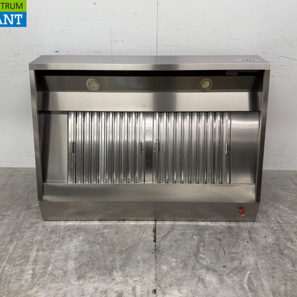 RVS Afzuigkap Dampkap Premium-line motor 1500 kuub schuin model 140 cm 230V Horeca