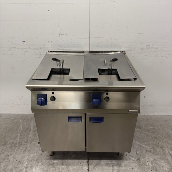 RVS Electrolux Dubbele Friteuse 2 x 7 liter GAS Horeca