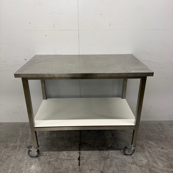 RVS Verrijdbare Werktafel 120 x 70 x 101,5 cm Horeca