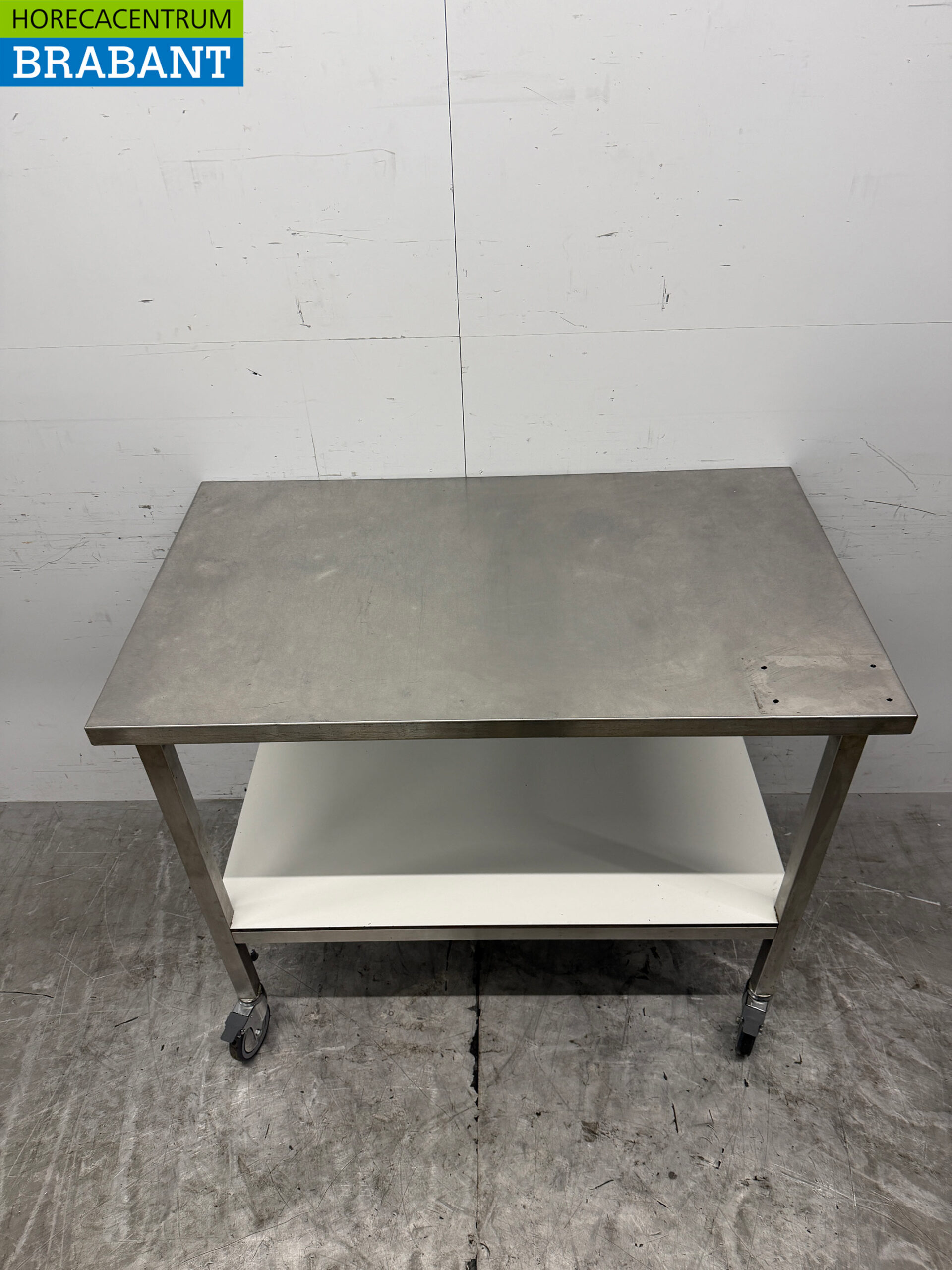 RVS Verrijdbare Werktafel 120 x 70 x 101,5 cm Horeca - Afbeelding 4