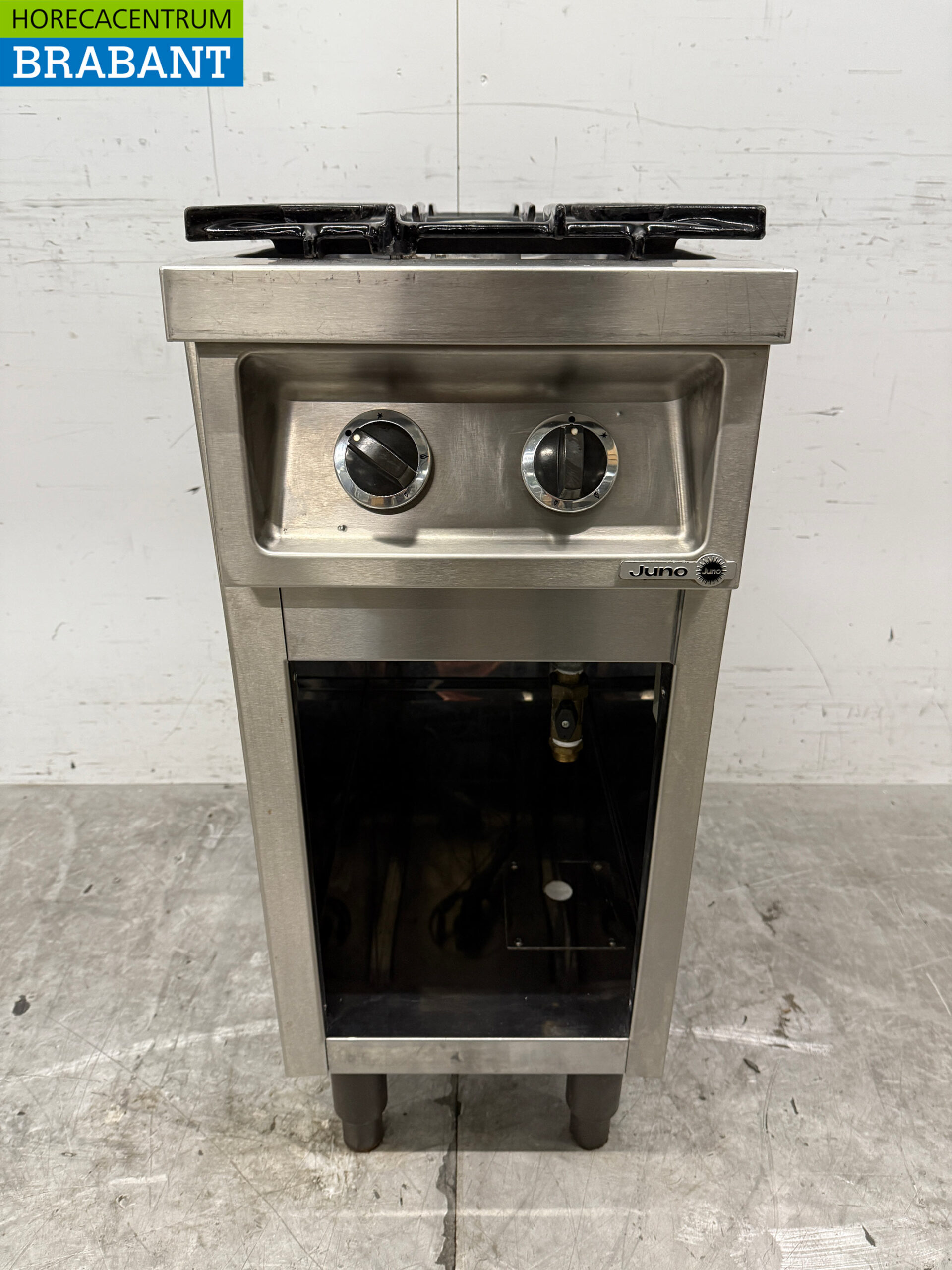 RVS Juno 2 pits fornuis 35 cm GAS Horeca - Afbeelding 5
