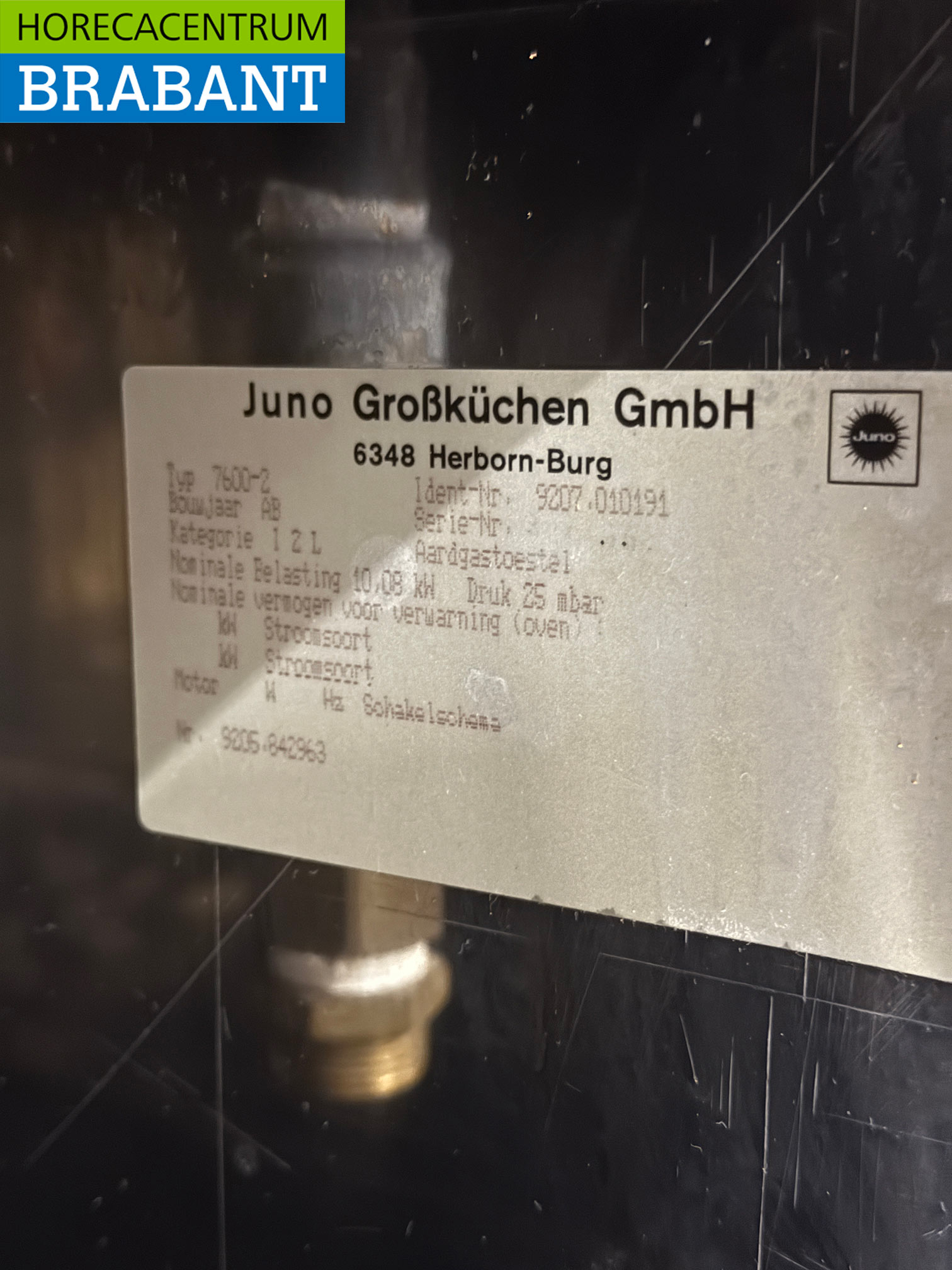 RVS Juno 2 pits fornuis 35 cm GAS Horeca - Afbeelding 6