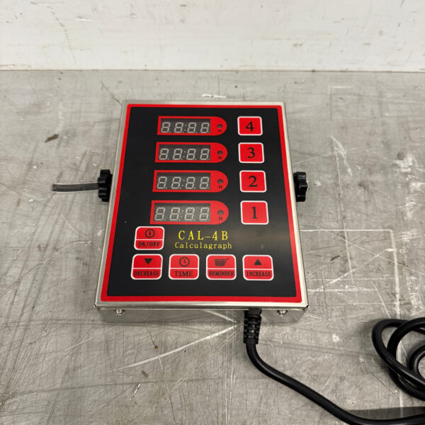 RVS Digitale Kookwekker 4 kanalen 230V Horeca