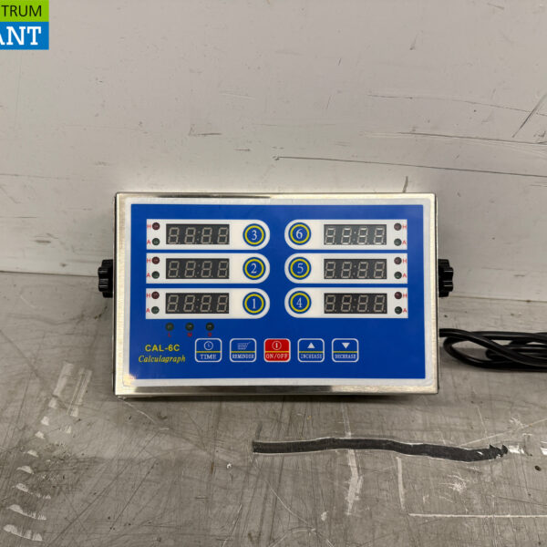 RVS Digitale Kookwekker 6 kanalen 230V Horeca