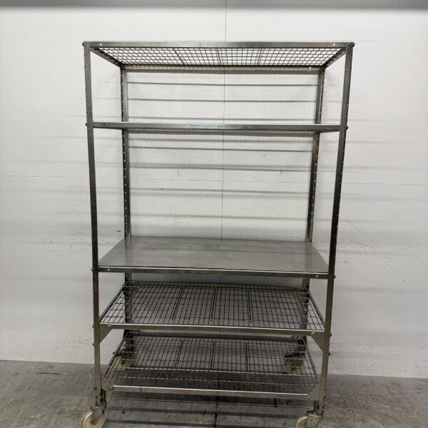 RVS Verrijdbare Stelling 120,5 x 62 x 199 cm Horeca