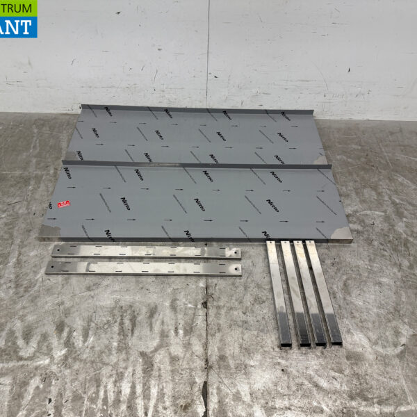 RVS Dubbel Wandschap 120 x 40 cm Horeca