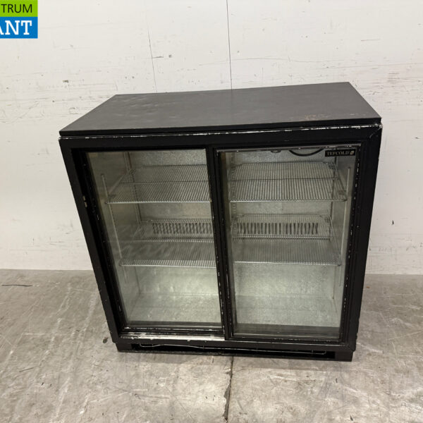 Tefcold Barkoeling 2 Glazen Schuifdeuren 90 cm 230V Horeca