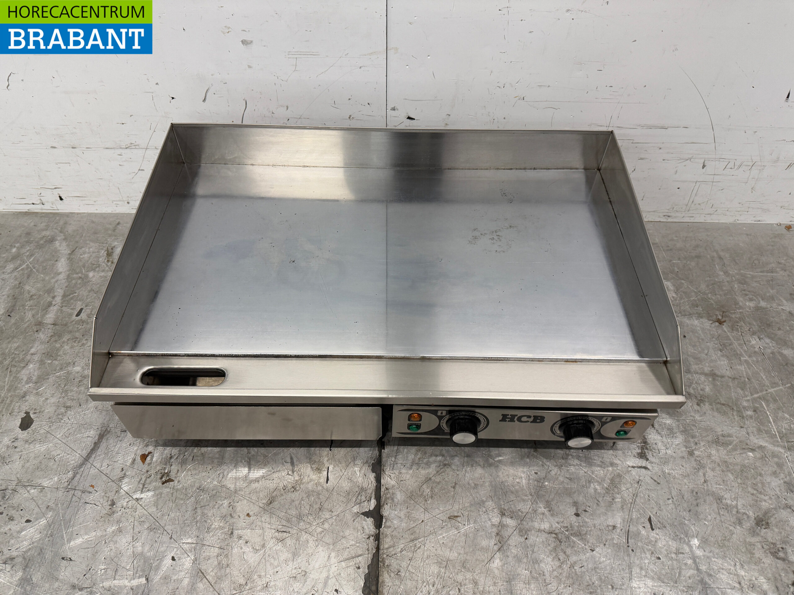 RVS Spiegelbakplaat Chroom Grillplaat Bakplaat 73 cm 2 x 230V Horeca