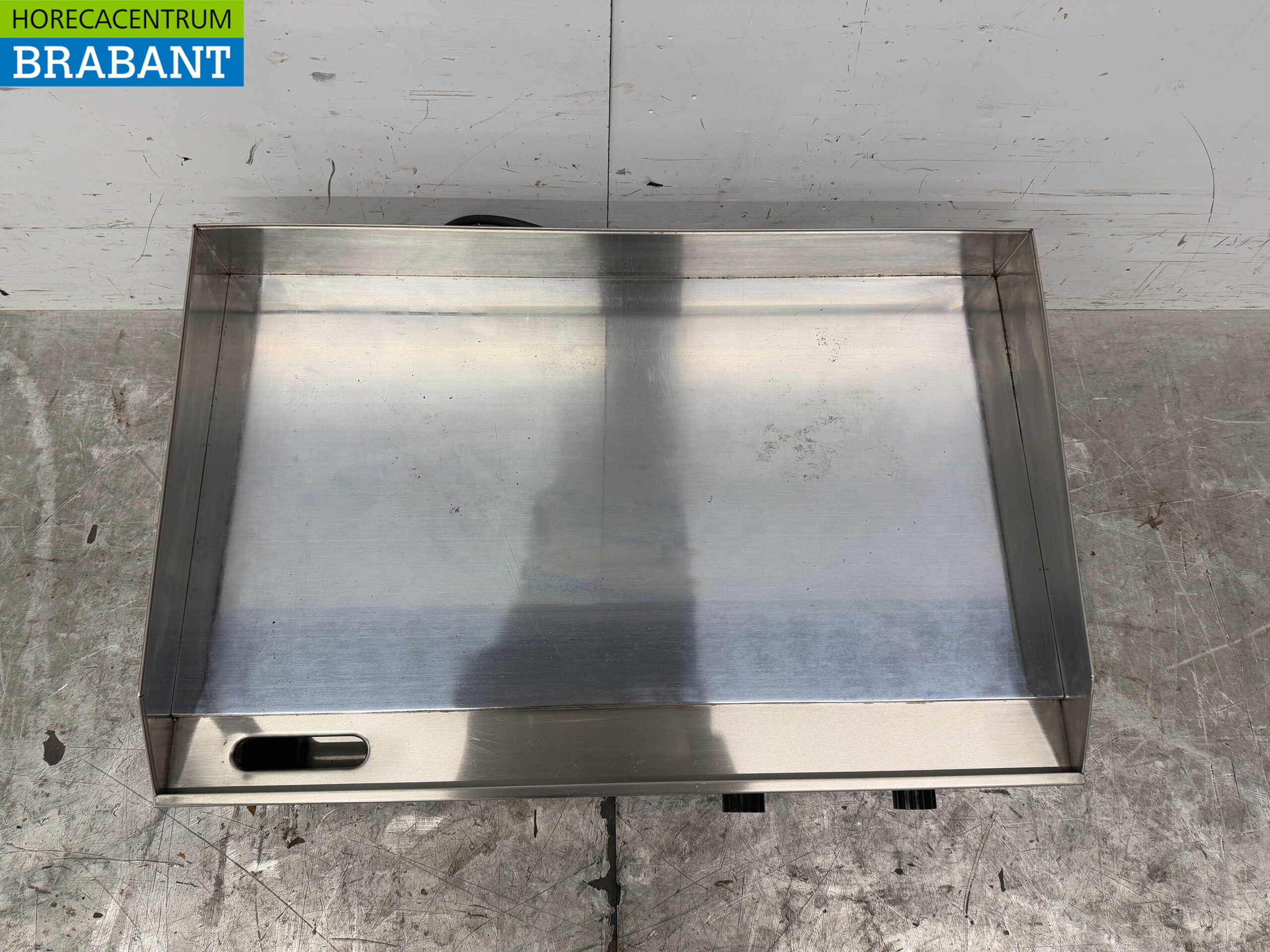 RVS Spiegelbakplaat Chroom Grillplaat Bakplaat 73 cm 2 x 230V Horeca - Afbeelding 4