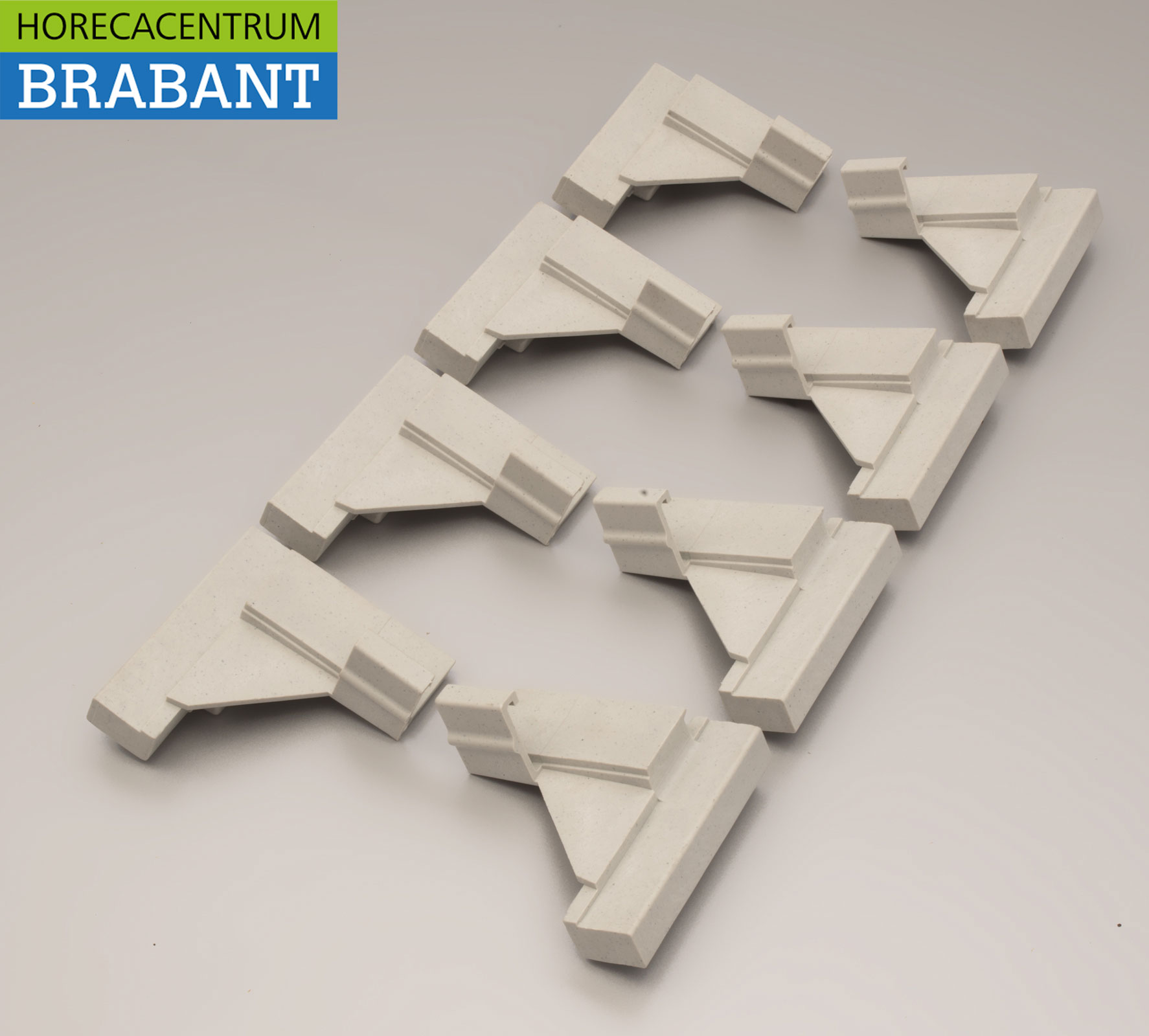 HCB Hoekelement voor Opbergrek Rek Stelling Koelcelrek Vriescelrek Horeca - Afbeelding 2